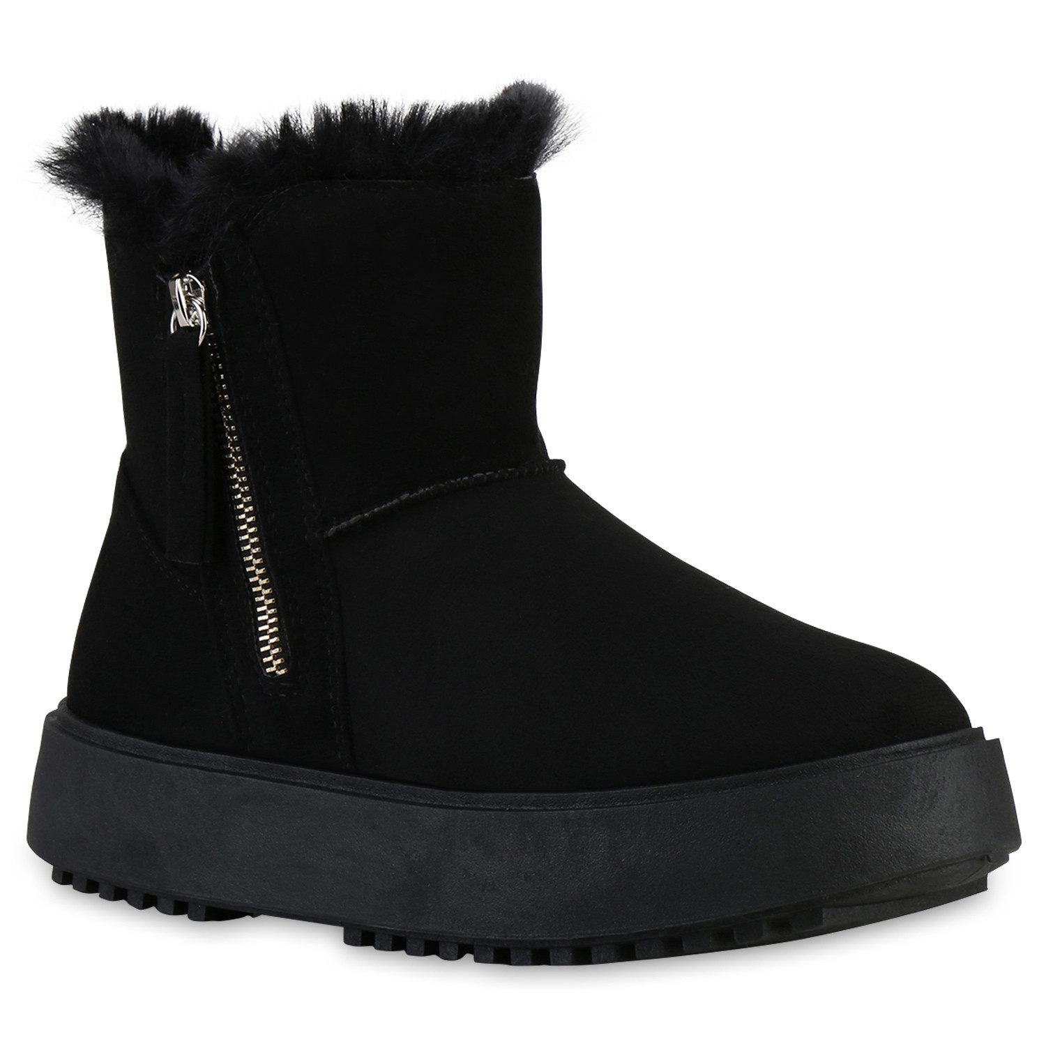 VAN HILL 841460 Winterstiefelette Damen Warm Gefütterte Winter Boots Stiefe günstig online kaufen