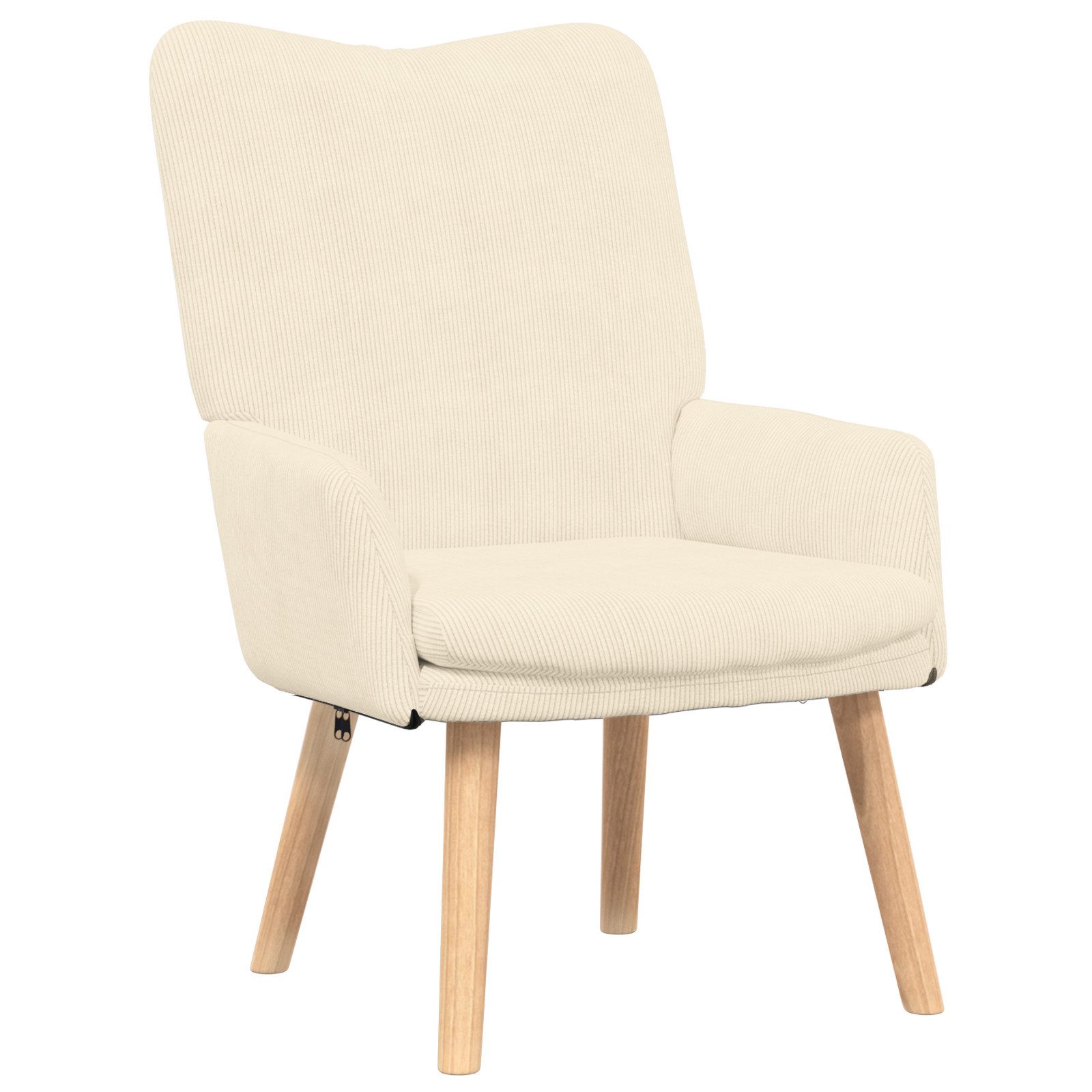 vidaXL Sessel Relaxsessel Creme Cordstoff (1-St) günstig online kaufen