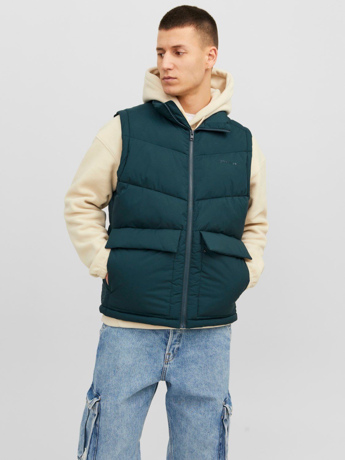 Jack & Jones Funktionsweste Übergangs Stepp Ärmellose JORVESTERBRO JORVESTE günstig online kaufen