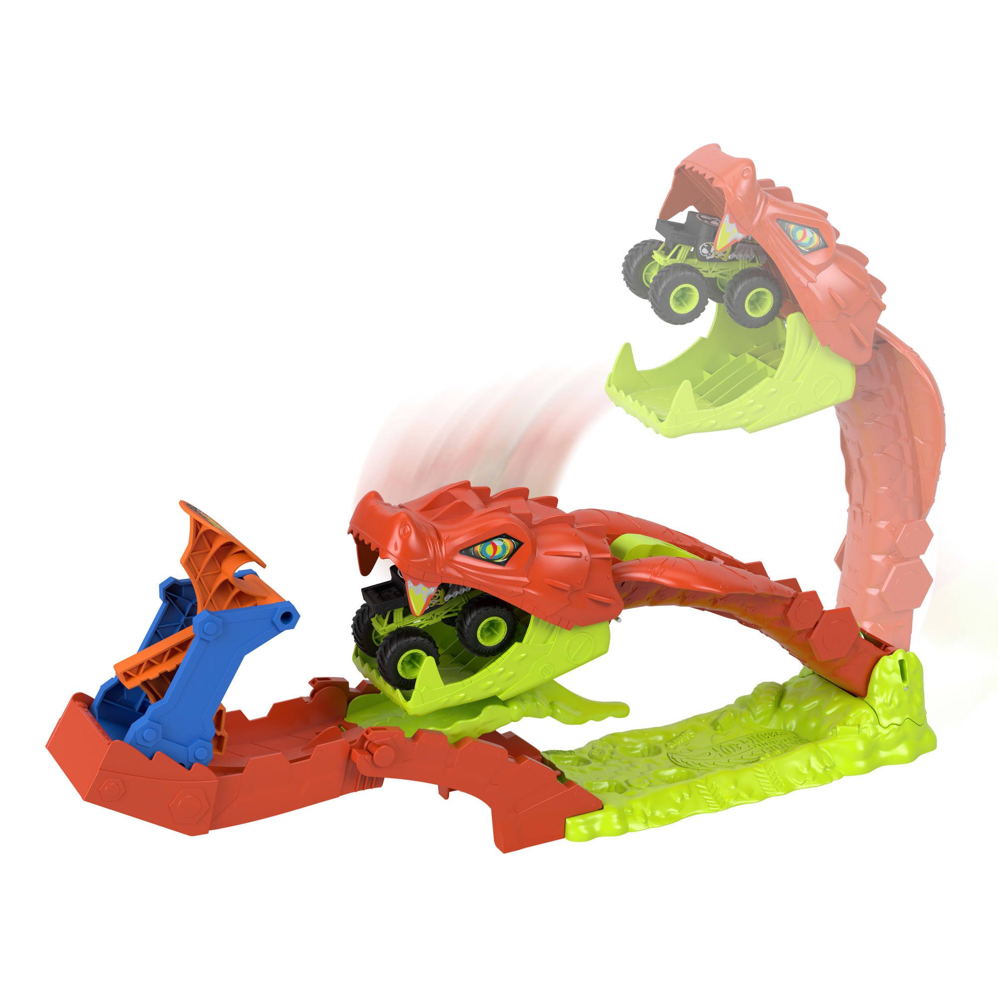 Hot Wheels Autorennbahn Hot Wheels Monster Trucks Gigantische Schlangenjagd
