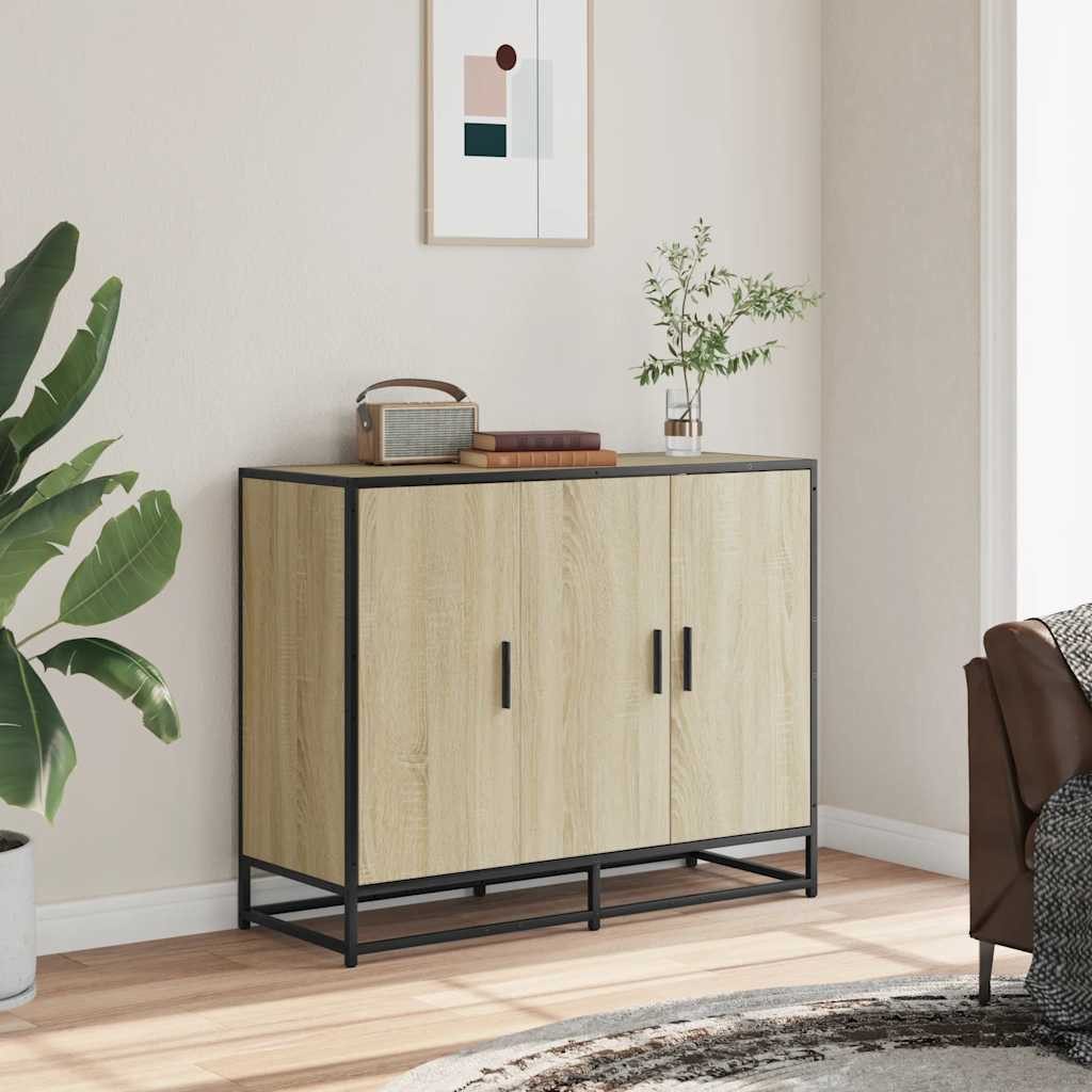 vidaXL Sideboard Sideboard Sonoma-Eiche 94x35x76 cm günstig online kaufen