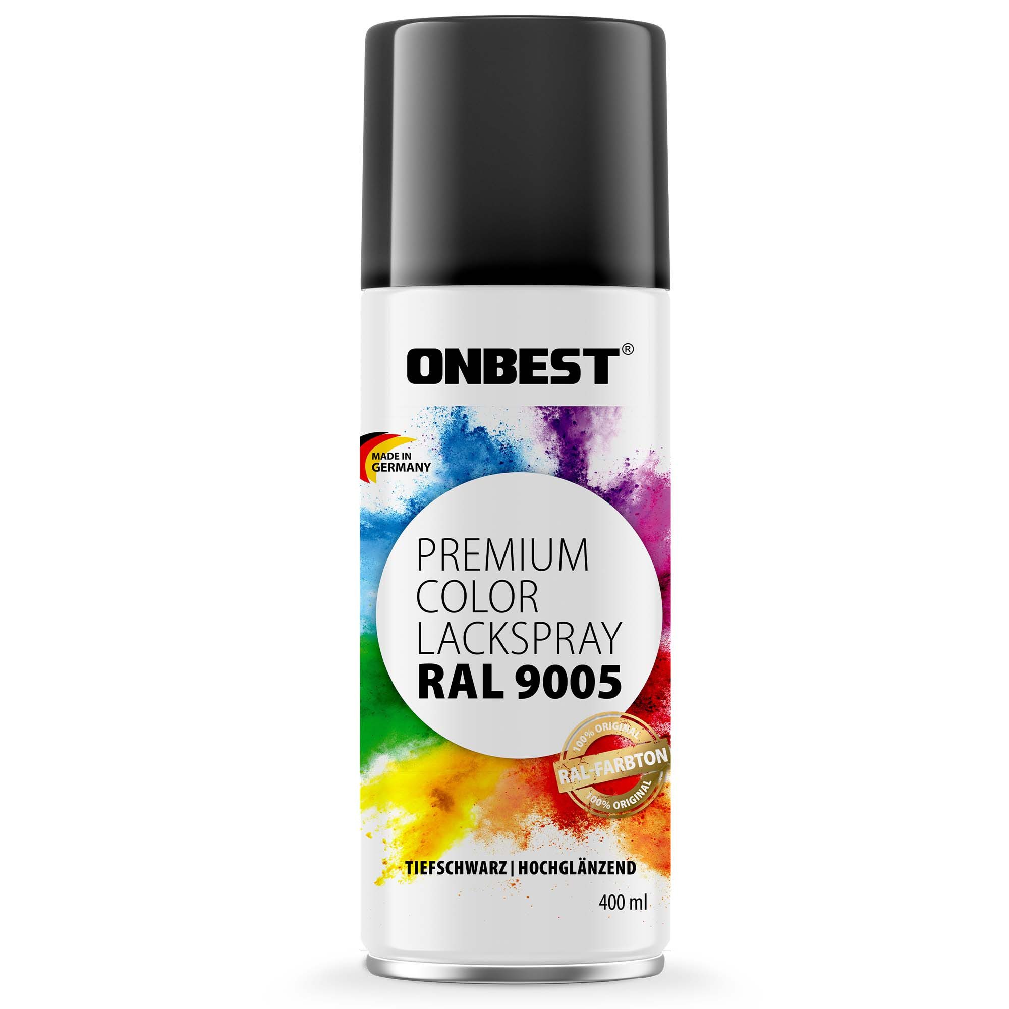 Onbest Sprühlack PREMIUM Lackspray 400 ml, Hohe Pigmentierung, Made in Germany