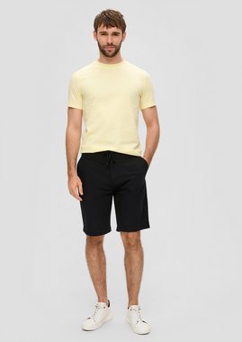 s.Oliver BLACK LABEL Bermudas Seersucker-Shorts im Relaxed Fit Durchzugkordel