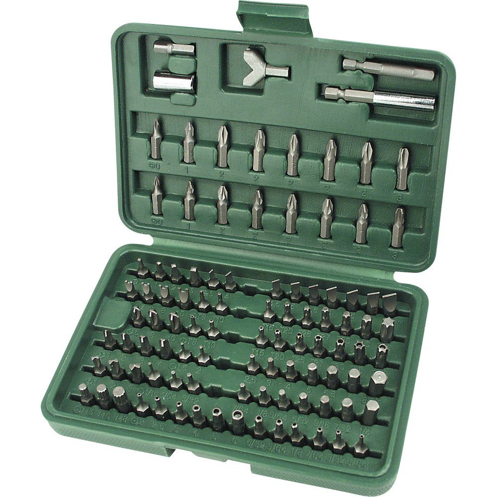 Bit-Set Brüder Mannesmann M29800 Bit-Set 100teilig Schlitz, Kreuzschlitz Phil