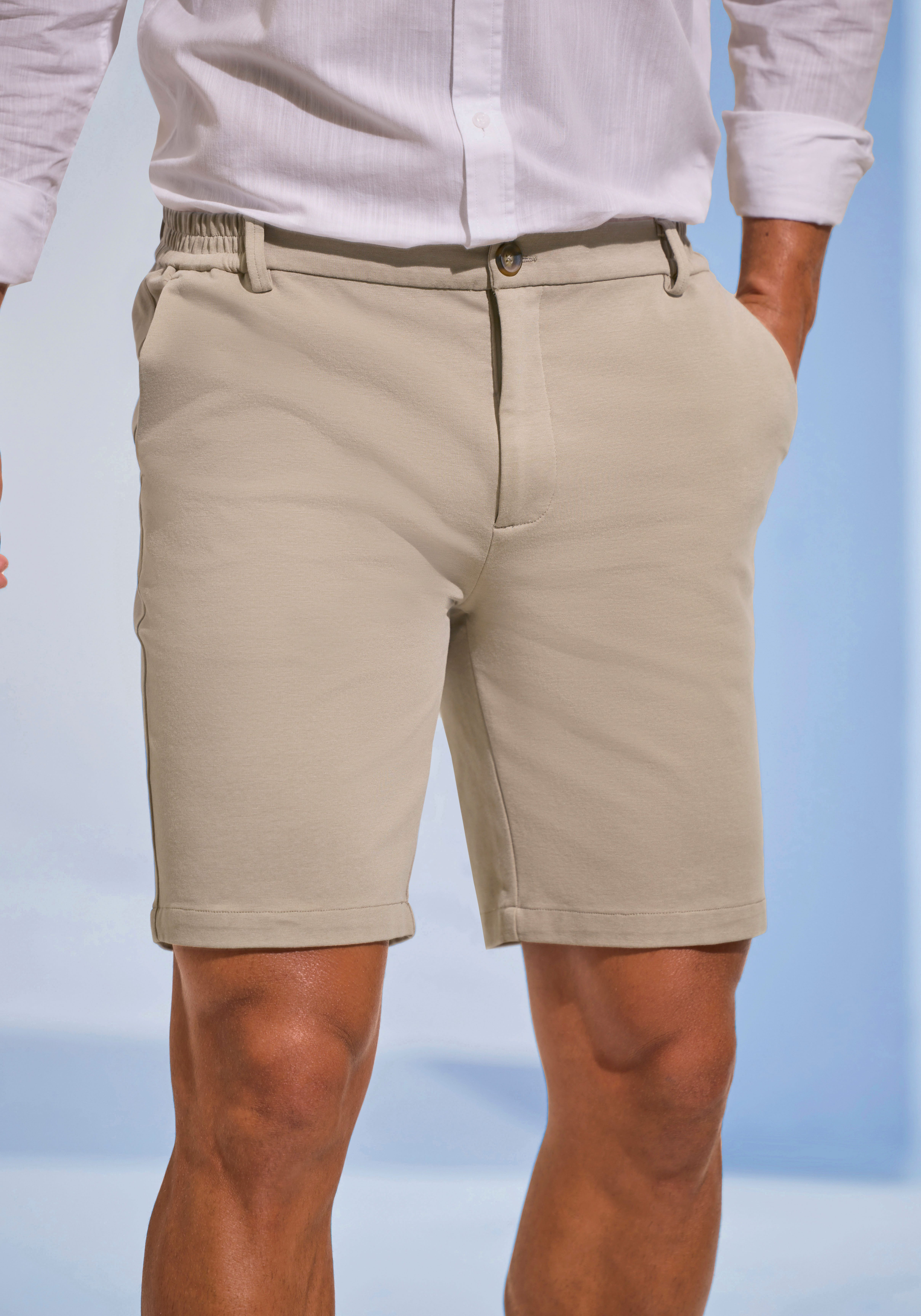 H.I.S Shorts, Dehnbund-Hose mit seitlichem Gummizug, auch in großen Größen Komfortbund - besonders bequem