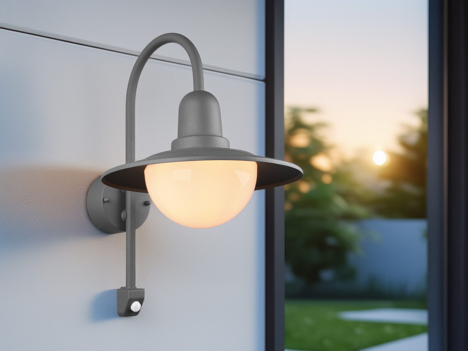 TRIO Leuchten LED Außen-Wandleuchte, Bewegungsmelder, LED wechselbar, Warmw günstig online kaufen