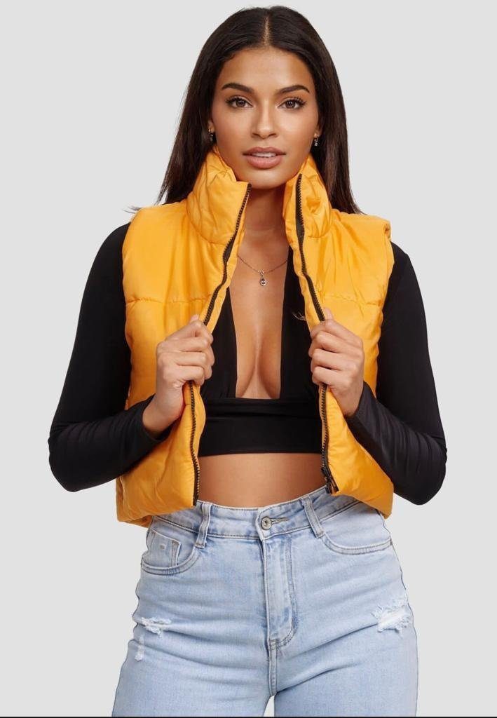 Worldclassca Steppweste Worldclassca STEPPWESTE KURZ HOHEM KRAGEN LEICHT OUTDOOR CROP S-L