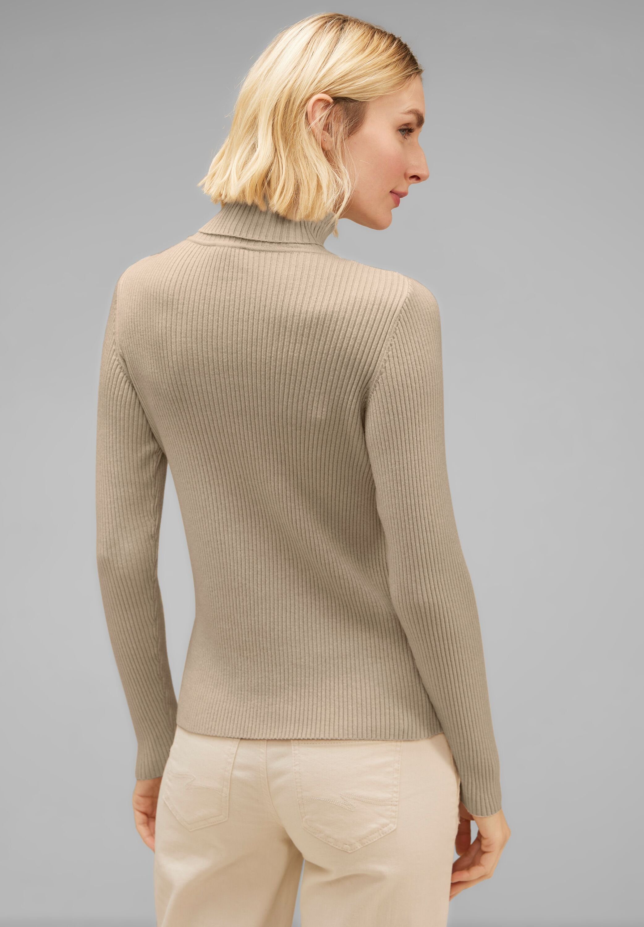 Strickpullover STREET melange ONE spring sand