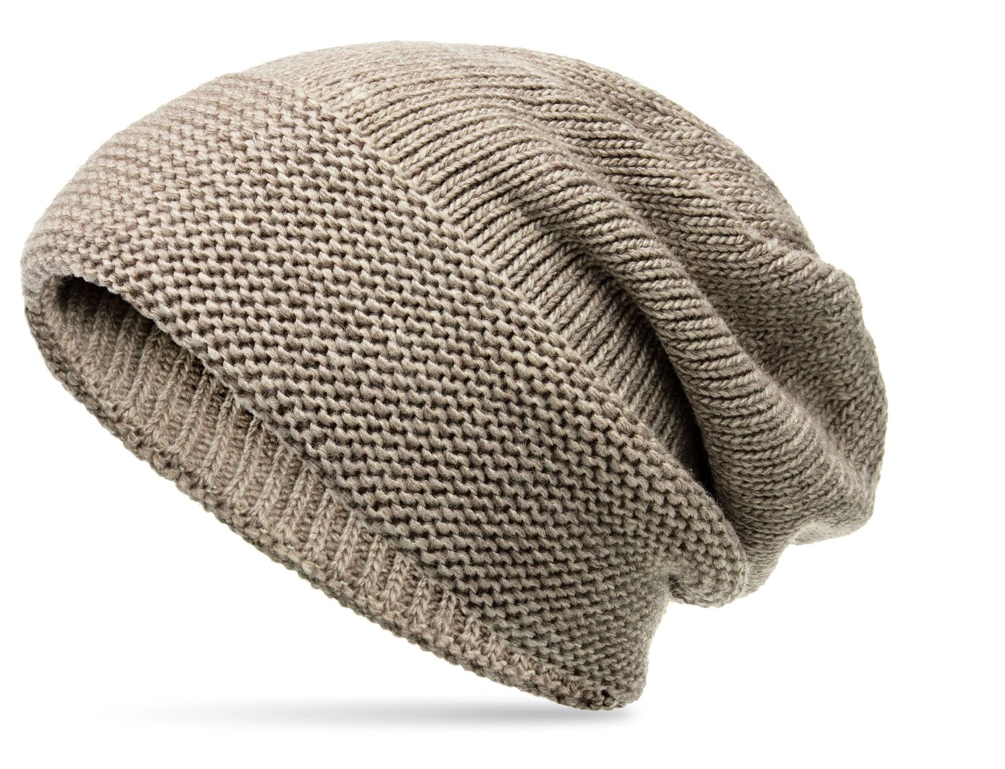 Caspar Beanie MU214 elegante Damen Winter Strick Mütze gefüttert günstig online kaufen