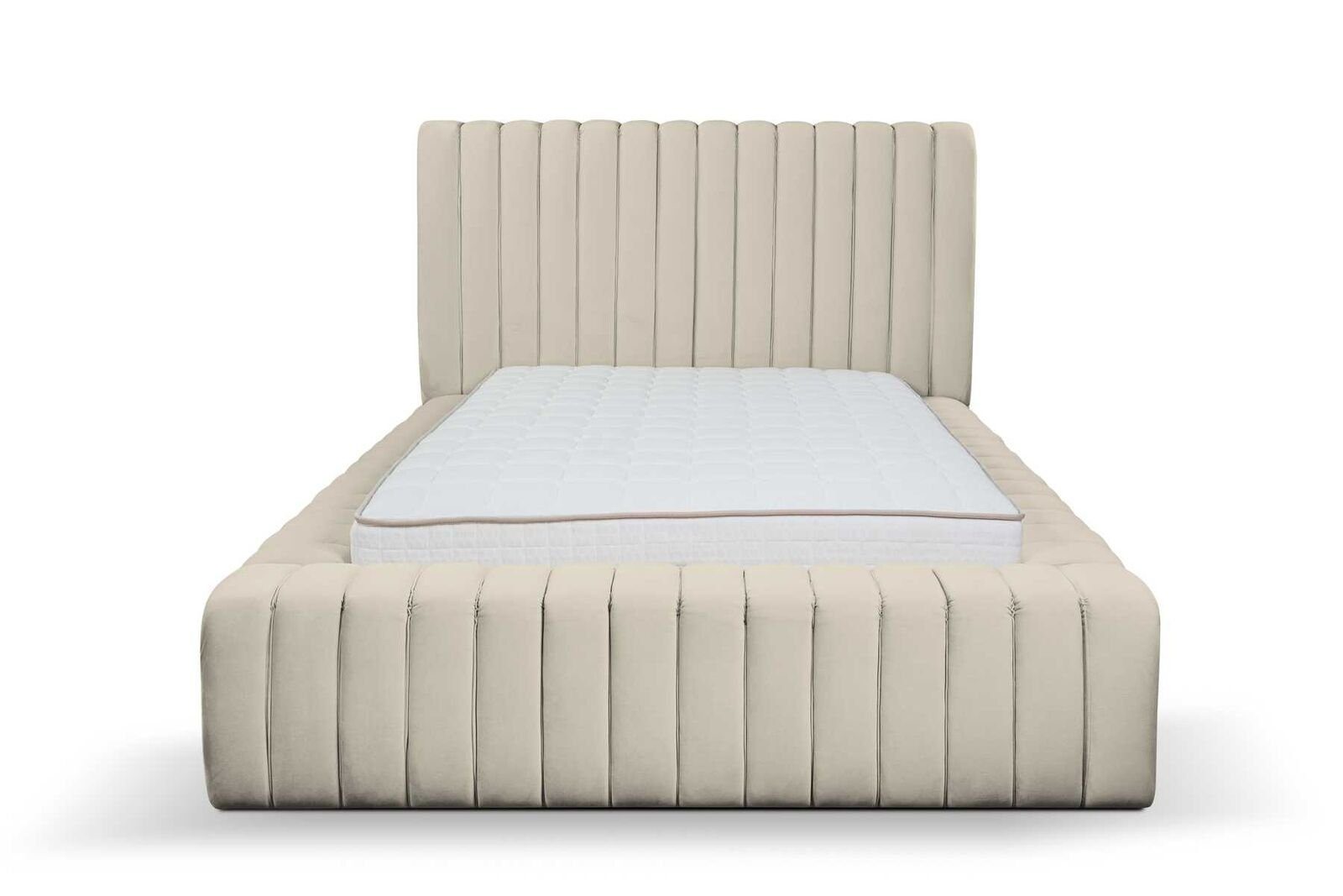JVmoebel Bett Luxus Schlafzimmer Bett Doppelbett Holz Polster Betten Bettrahmen (1-tlg., 1x Bett), Made in Europa