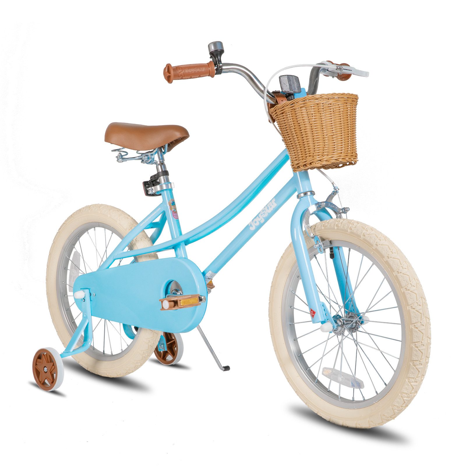 JOYSTAR Kinderfahrrad 12/14/16/18/20 Mädchenfahrrad für 2-13 Jahre alte Kinder, 12" 14" 16" Kinderfahrrad mit Stützrädern & Korb, 20 Zoll mit Ständer