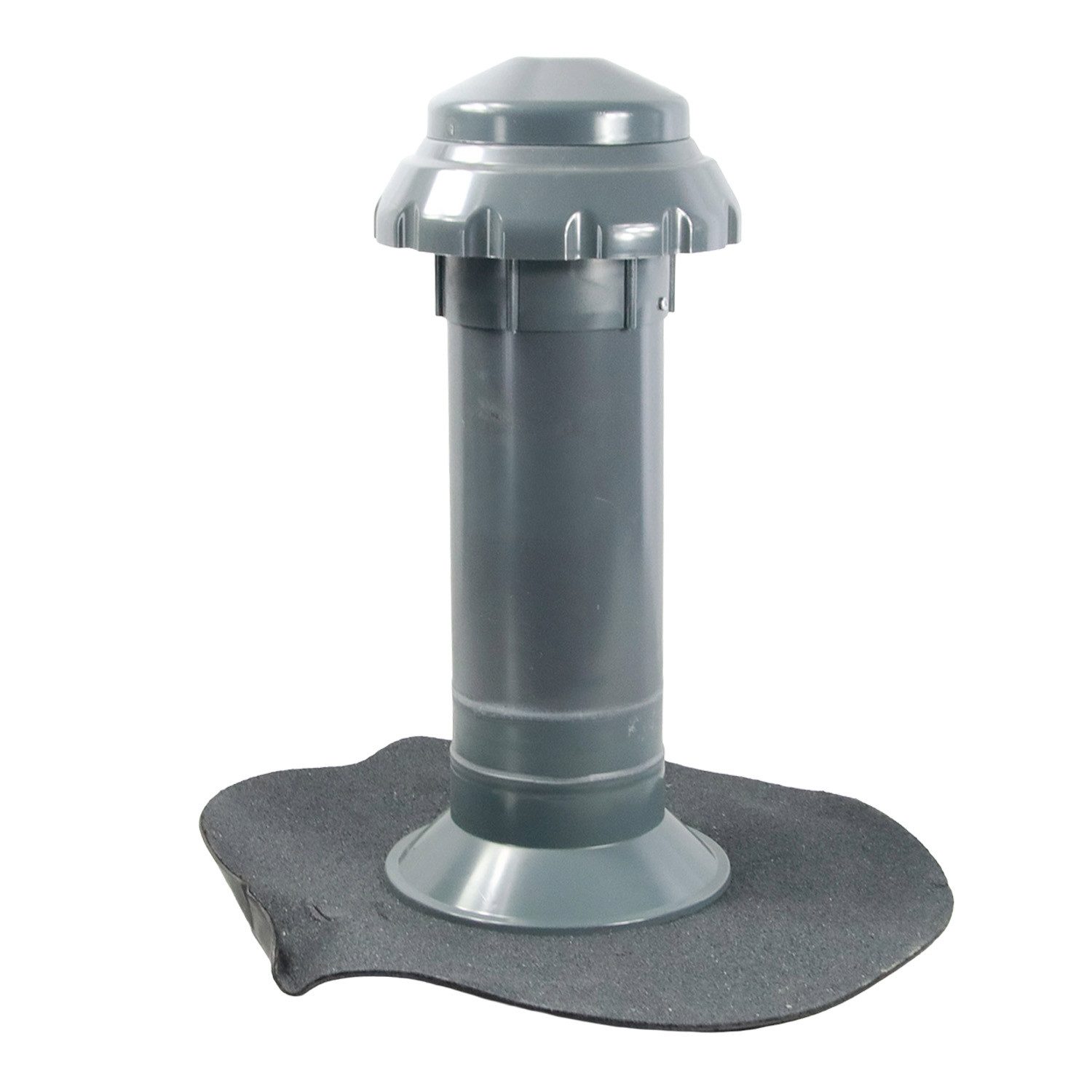 FLECK Dachdurchführung 4 in 1 Flachdachlüfter CLASSIC + Kondenswasserabscheider Bitumen, Bitumen