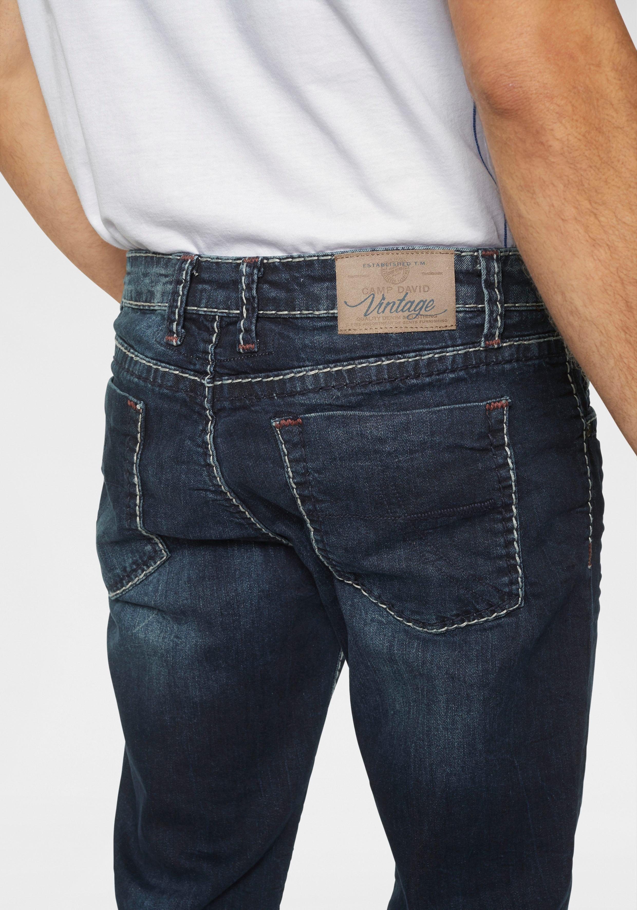 CAMP DAVID Straight-Jeans NI:CO:R611 mit markanten Steppnähten – Bild 3 von 5
