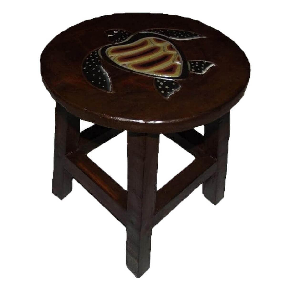 SIMANDRA Sitzhocker Holzhocker (1 St., Braun), Handarbeit. € 29,90