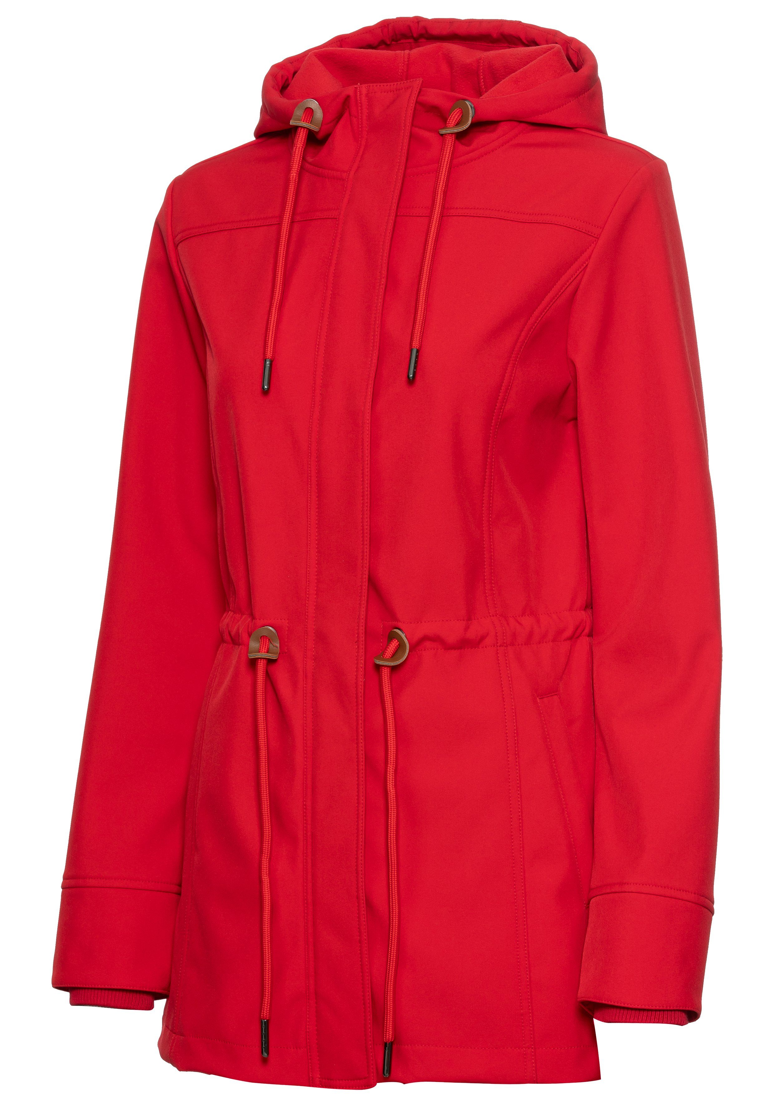 vivance active Softshelljacke mit Kordelzug an der Taille