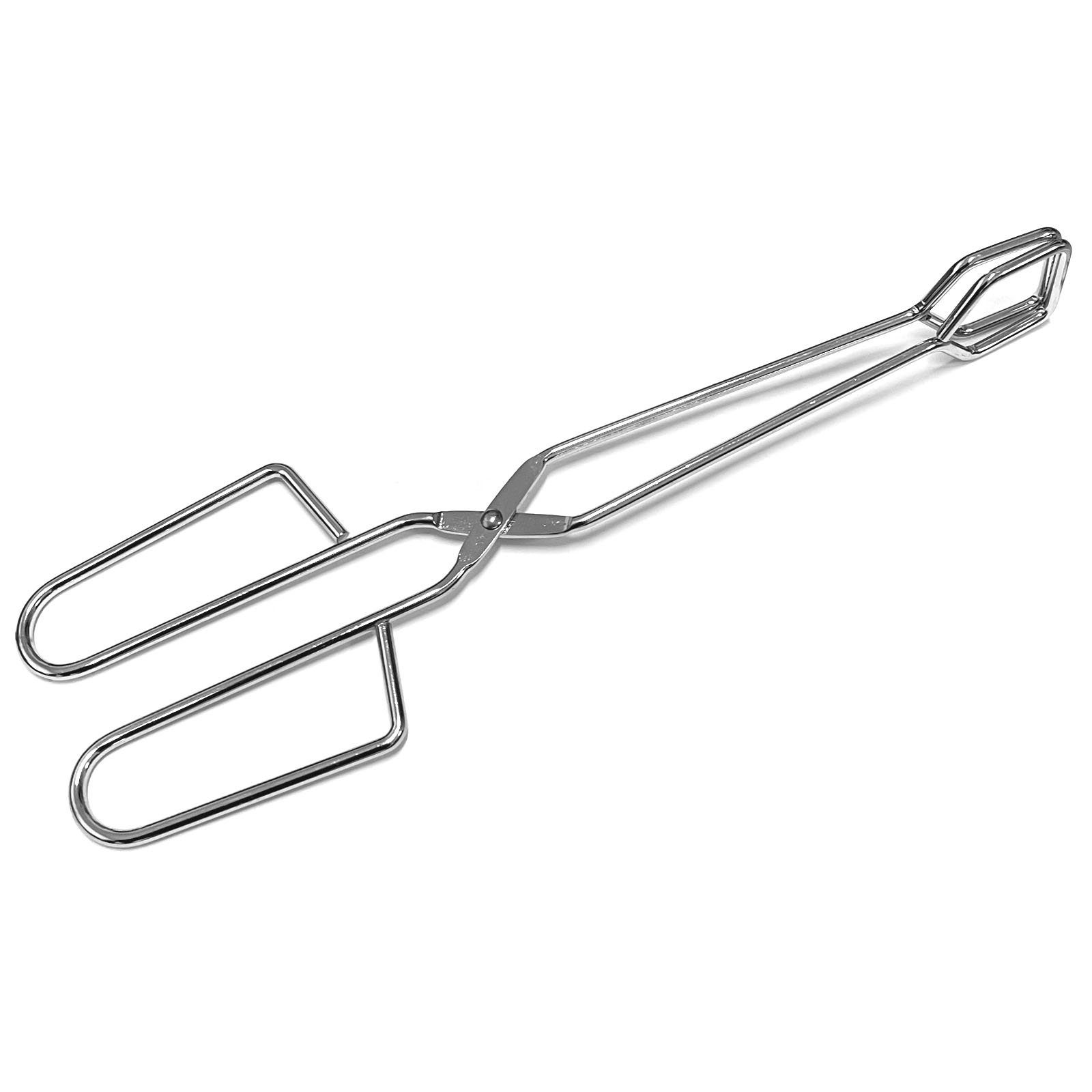 HAC24 Grillzange XXL Servierzange Lang BBQ Kochzange Grillgutwender, Edelstahl, 28,5 cm