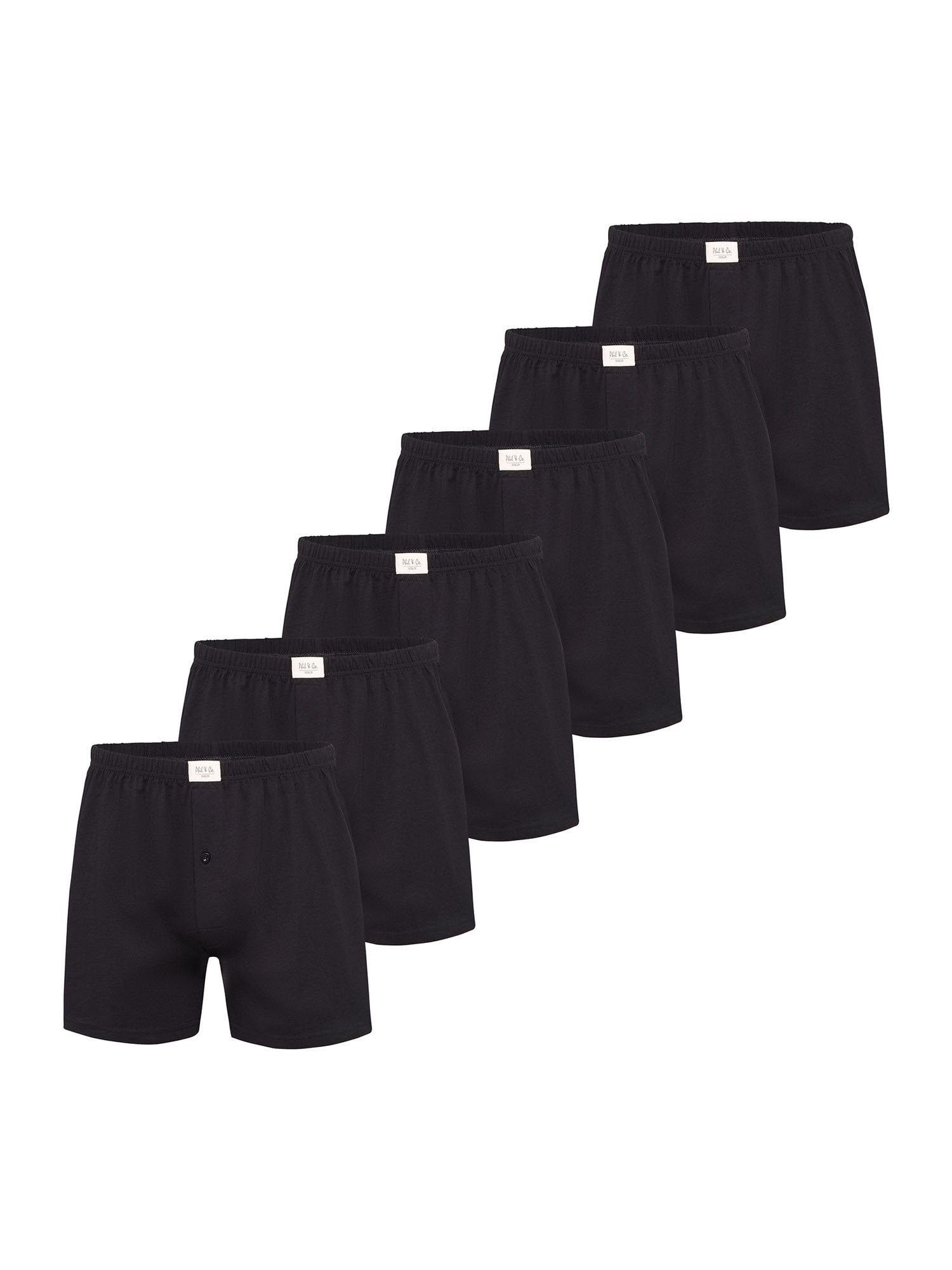 Phil & Co. Boxer Jersey Loose Fit (6-St) black | Boxershorts