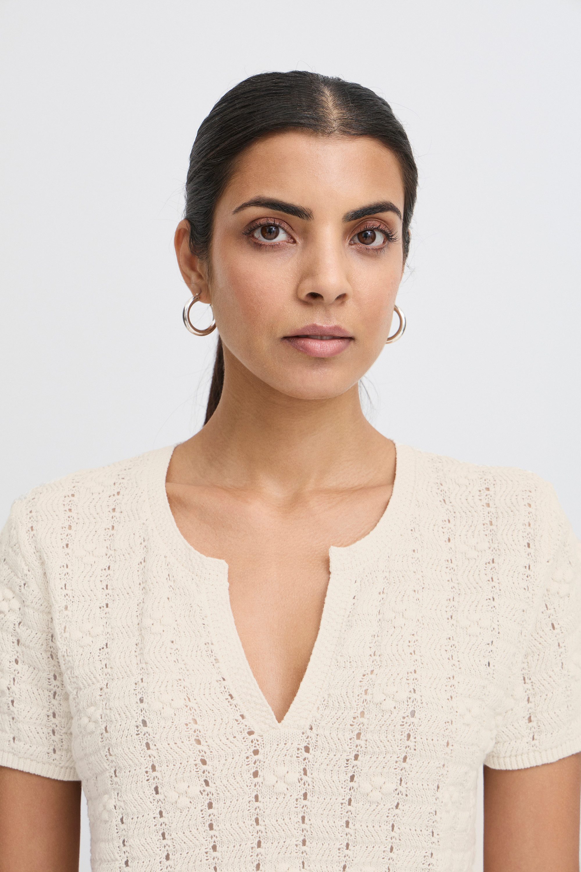 Ichi Blusentop Kurzarm-Bluse IHDOTTIES