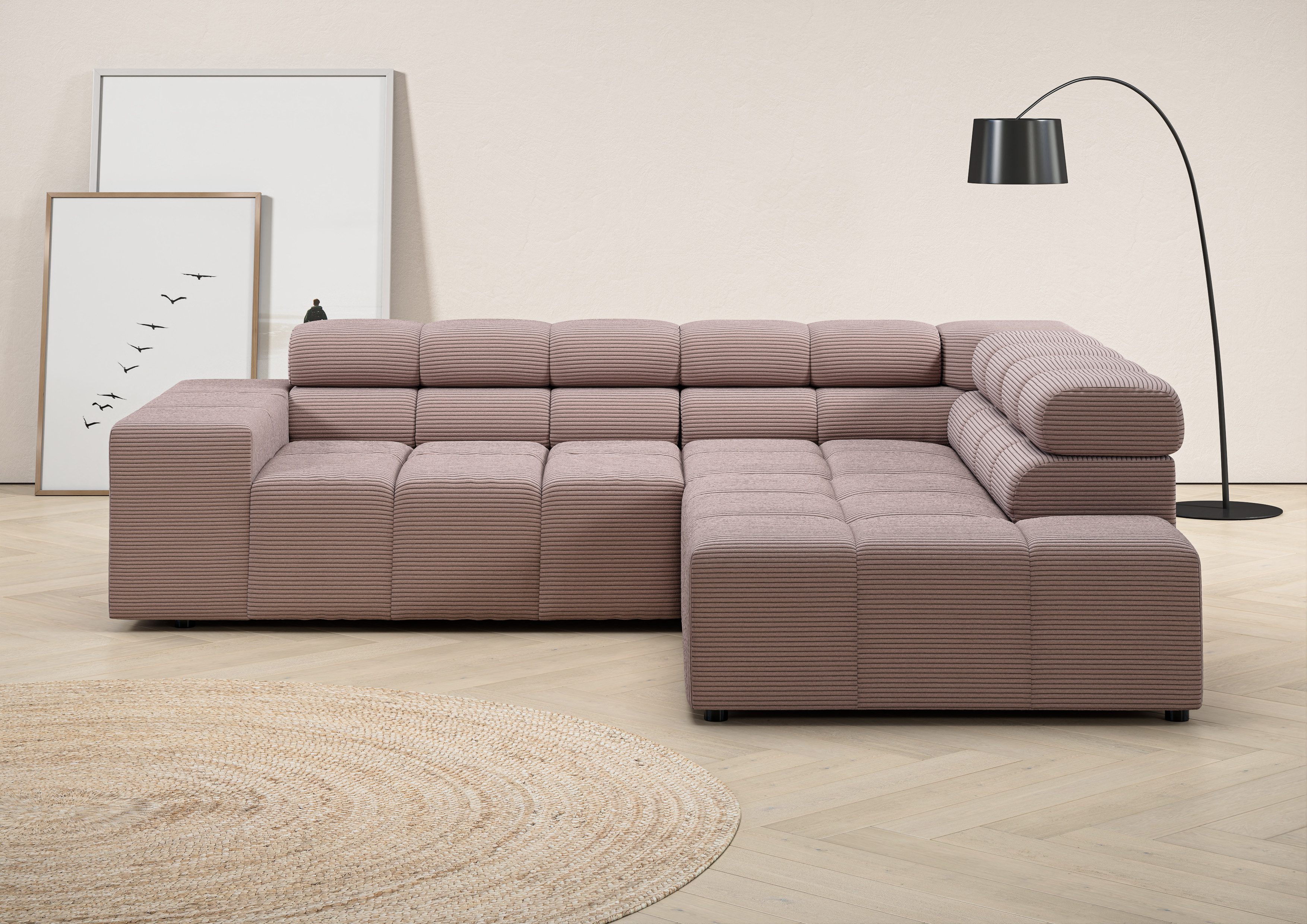 INOSIGN Ecksofa Ancona, incl. Kopfteilverstellung + günstig online kaufen