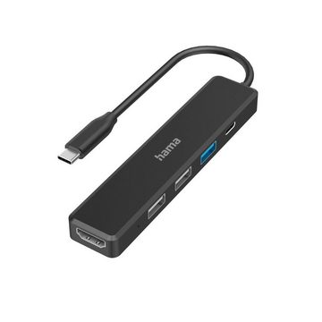 Hama USB-C Hub Multiport, 5 Ports, 3x USB A, USB C, HDMI™, Notebook, Laptop USB-Adapter USB-C zu HDMI, USB Typ A, USB-C