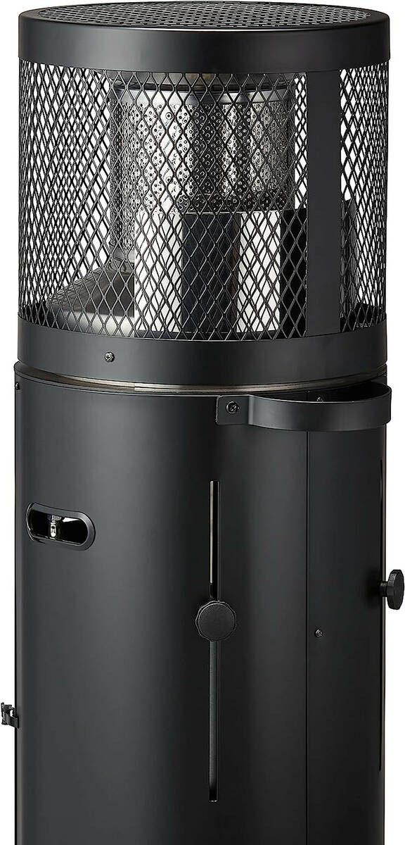 Enders® Heizstrahler Polo 2.0 Black, 6000 W, Kippsicherung,ENDUR-Reflektion,Wärme auf Sitzhöhe