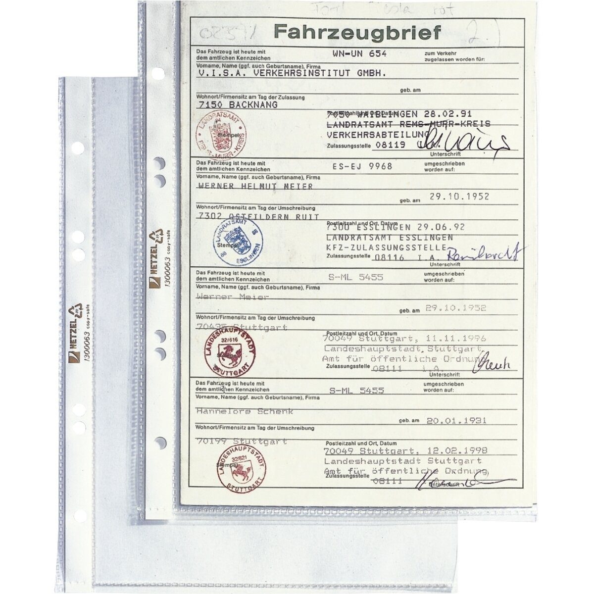 HETZEL Prospekthülle Prospekthüllen A5 80my glasklar VE=100 Stück