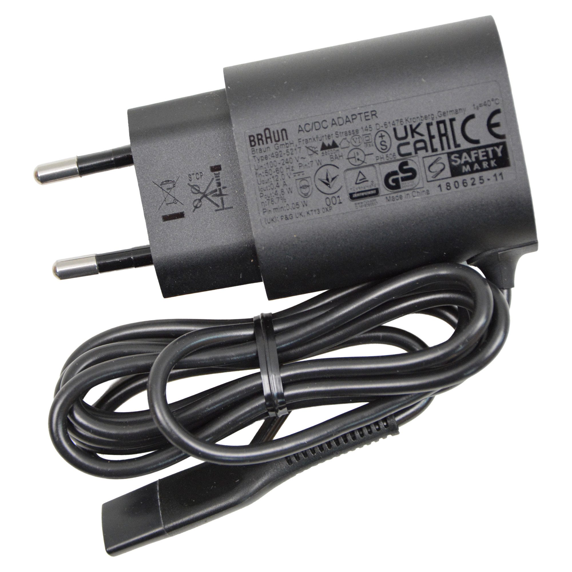 Braun Netzladegerät 81741500 Steckernetzteil (für Epilierer, Rasierer)