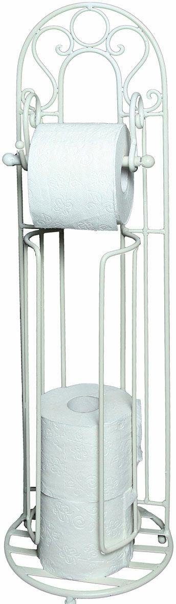 Ambiente Haus Toilettenpapierhalter Antik, weiß günstig online kaufen