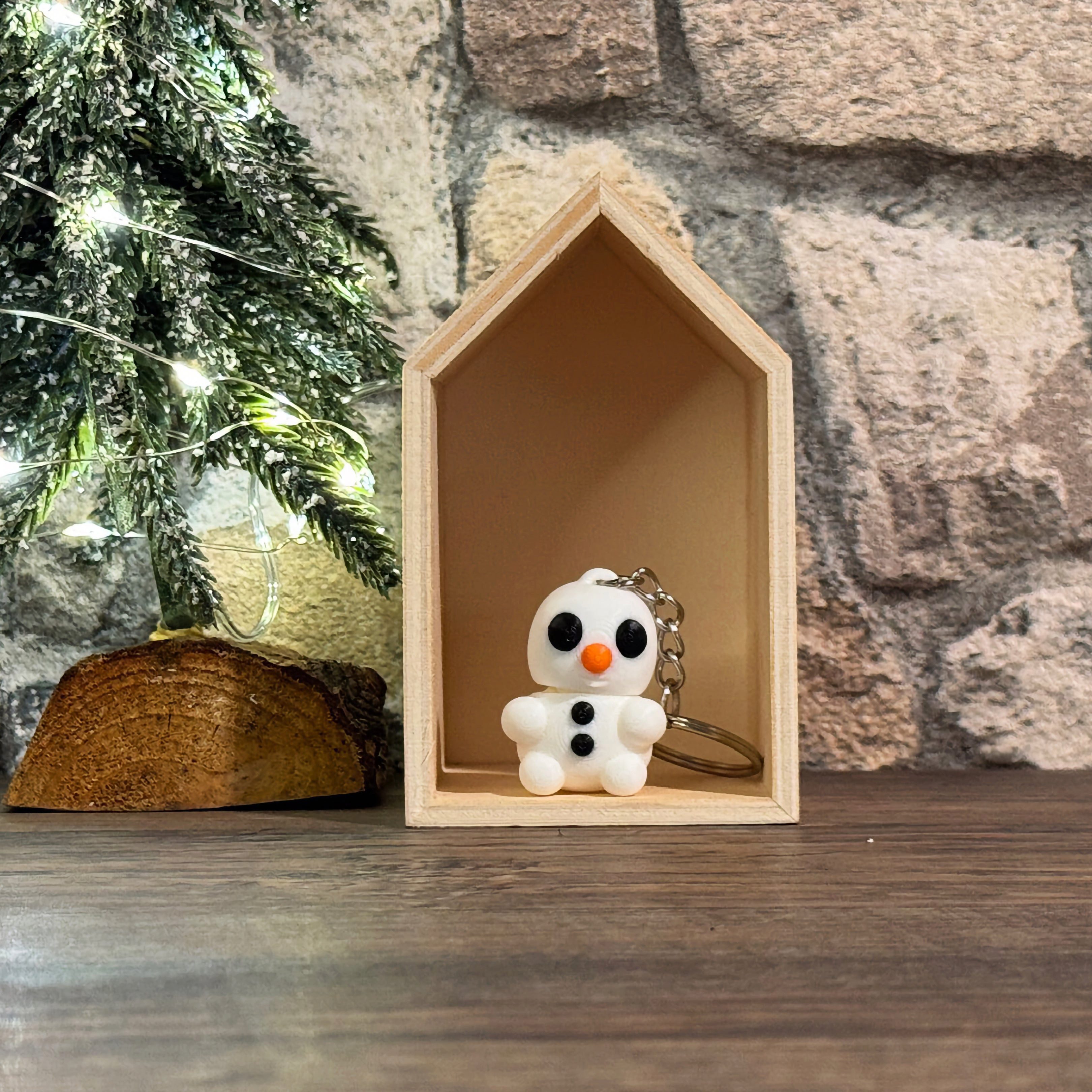 Schlüsselanhänger Baby Schneemann