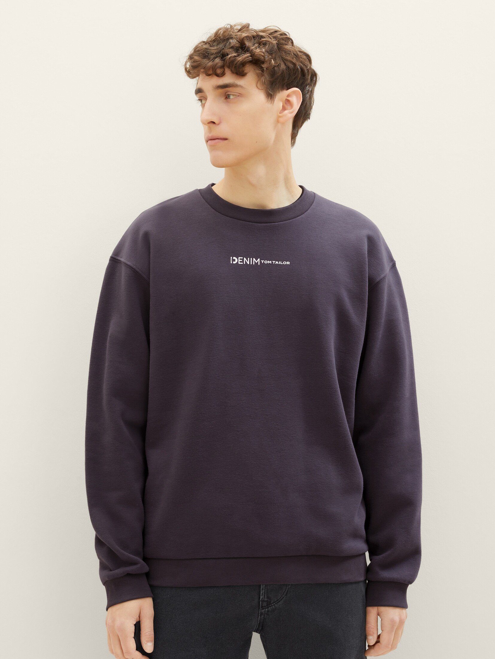 TOM TAILOR Denim Sweatshirt Print Sweatshirt günstig online kaufen