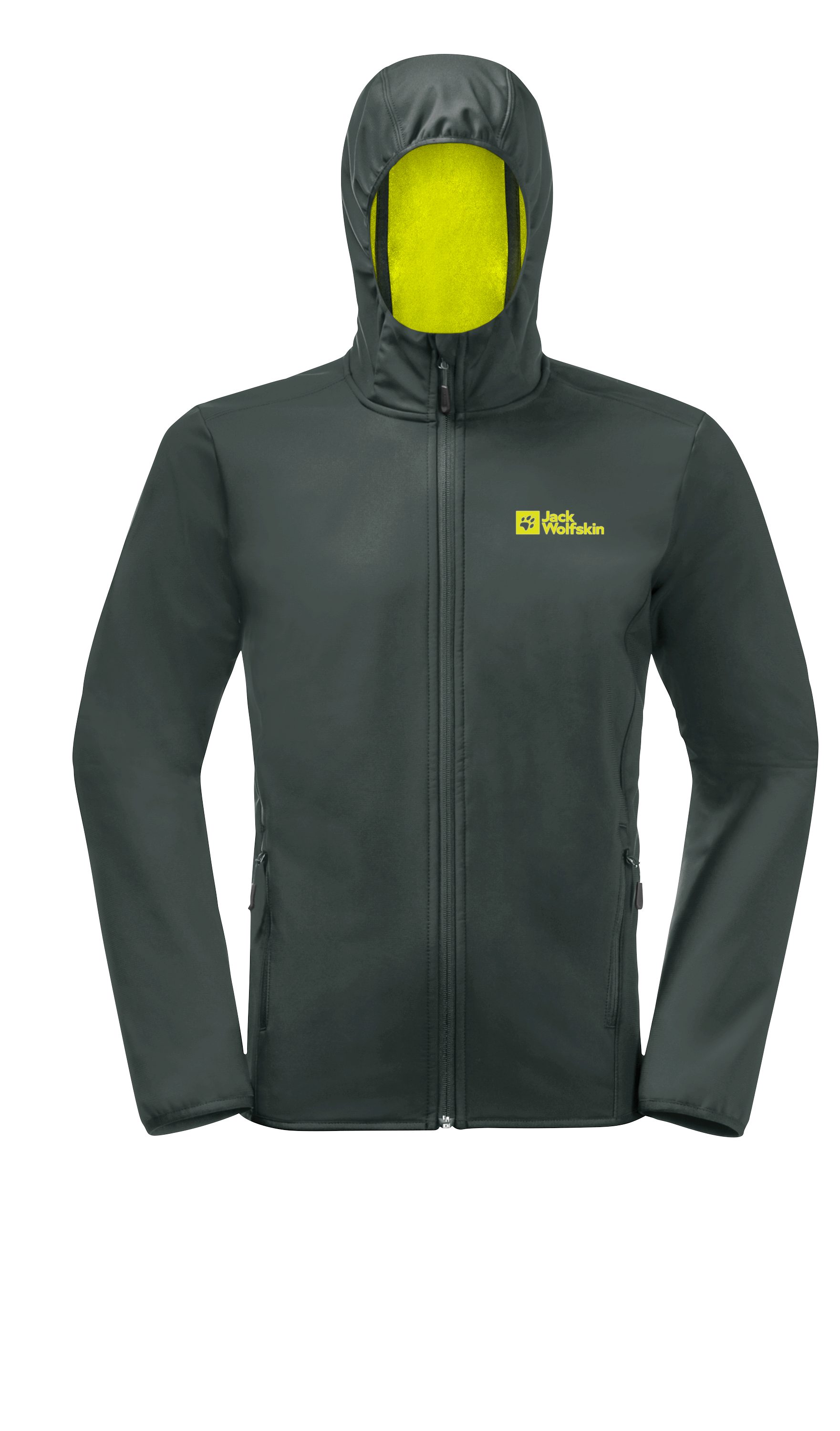 Jack Wolfskin Softshelljacke BORNBERG HOODY atmungsaktiv, leicht, Übergangsjacke