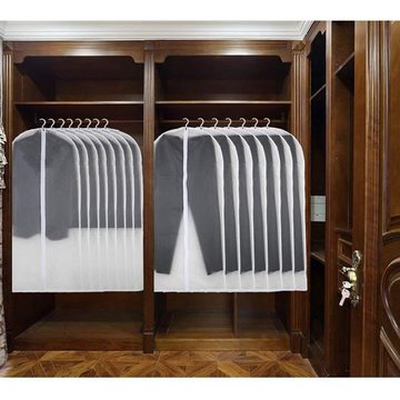 HIBNOPN Kleiderschutzhülle 6 Stück Kleidersack klar, Staubbeutel Decken Mottenschutz 60cm x 120cm (6 St)