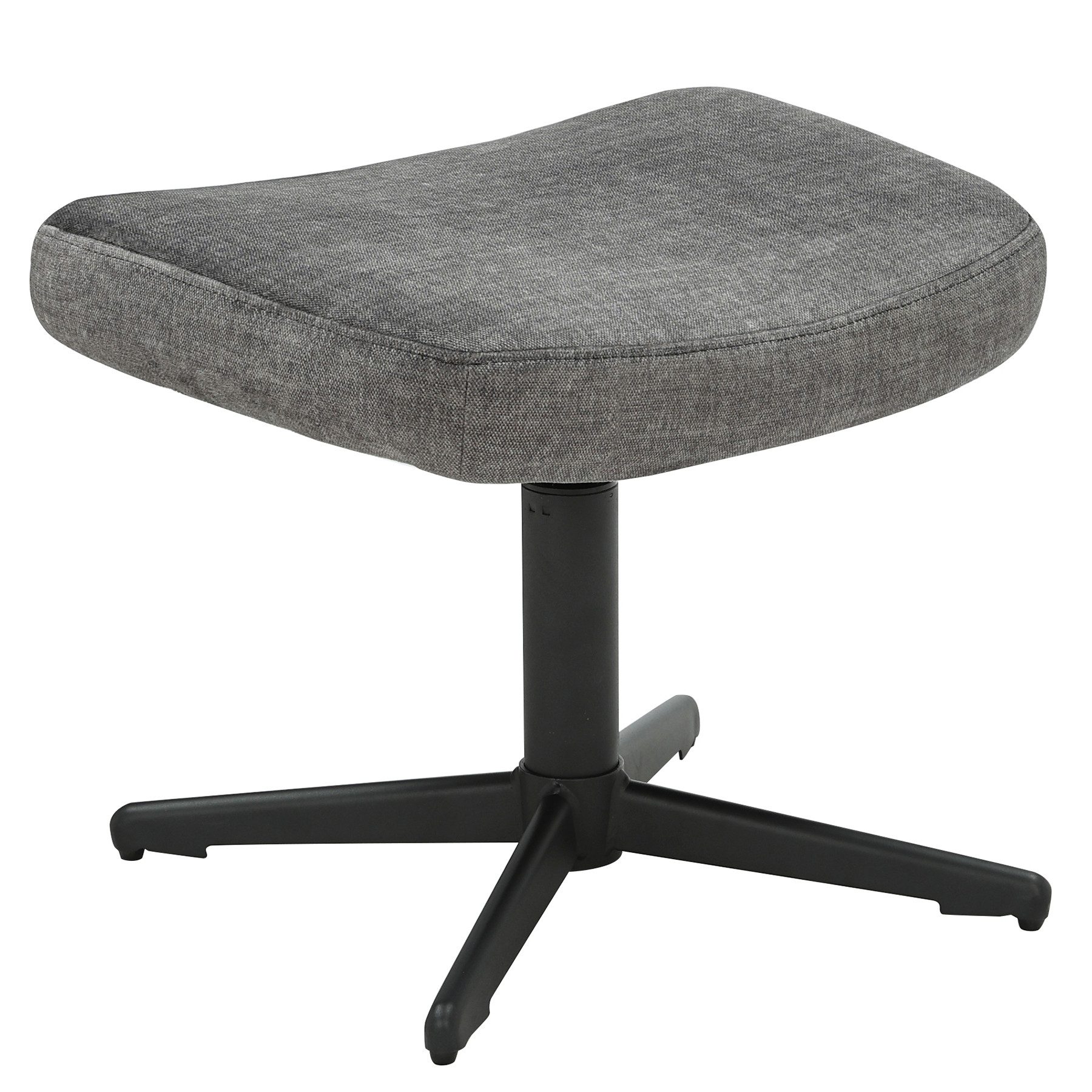 riess-ambiente Fußhocker VOGUE 45cm grau / schwarz - Samt, drehbar, Metallb günstig online kaufen