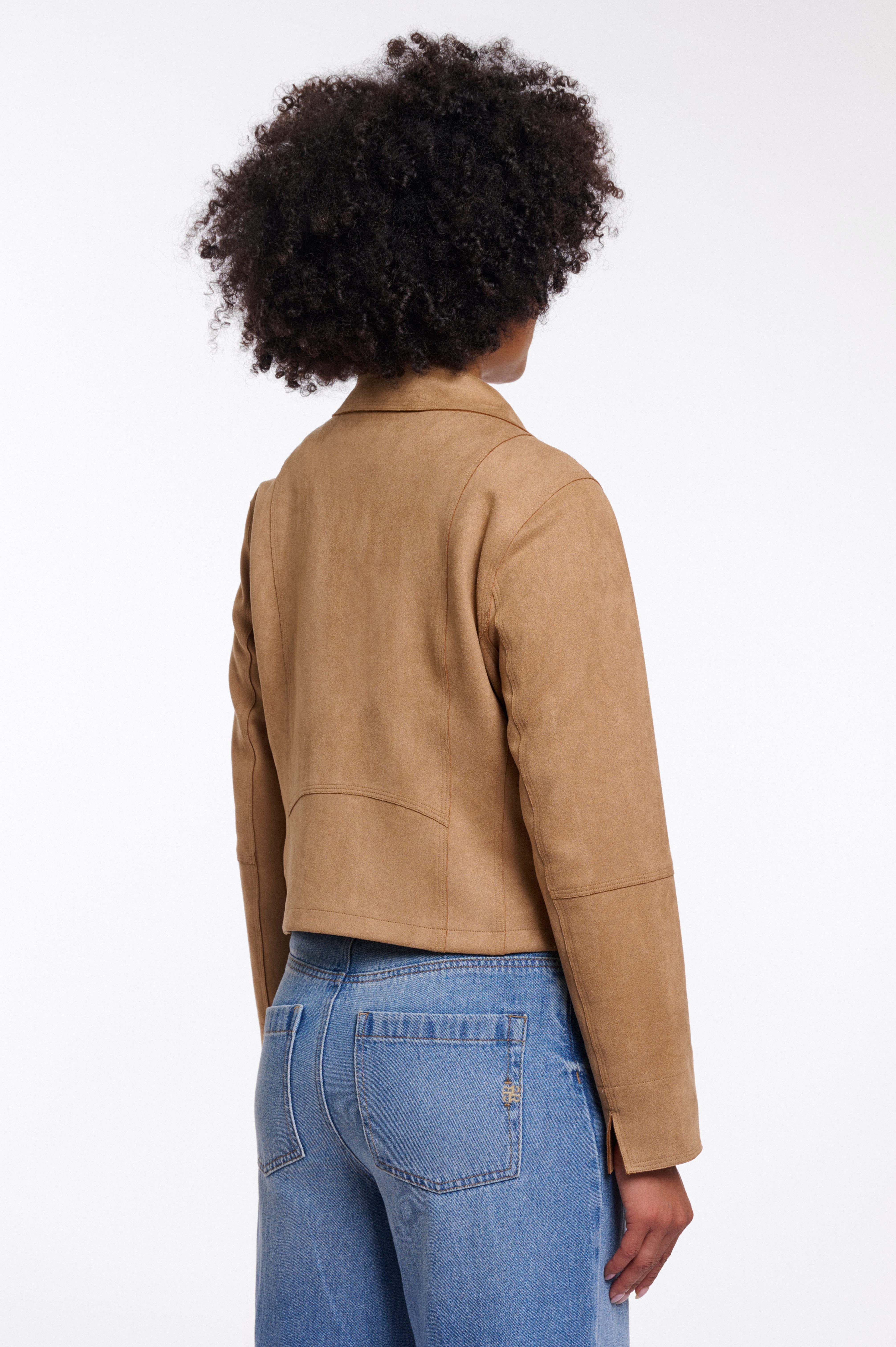 Rino & Pelle Bikerjacke INE mit schrägem Reißverschluss und Reverskragen