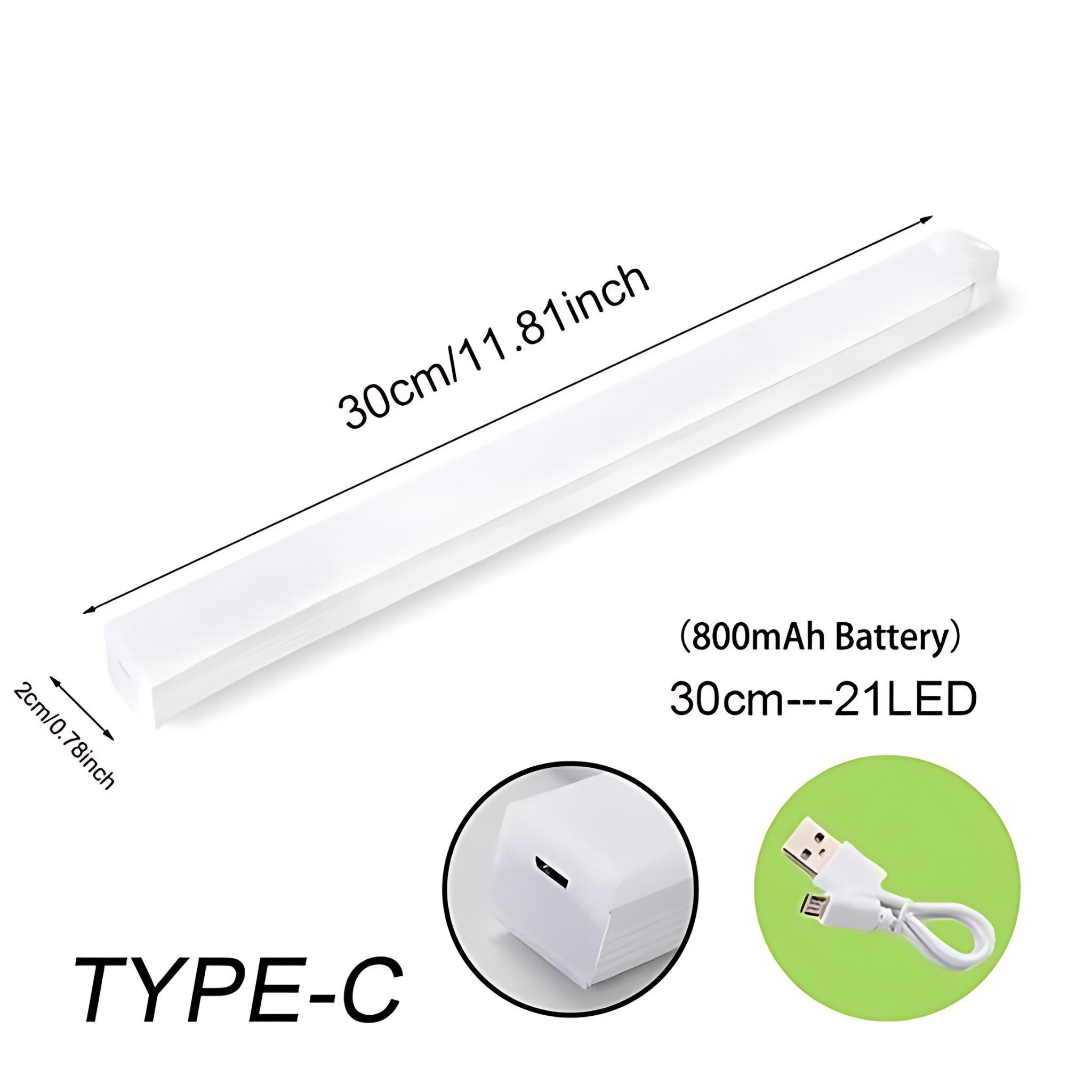 HS.SUPPLY LED Lichtleiste LED Lichtleiste mit Bewegungssensor, LED fest integriert, Kaltweiß, Warmweiß, Tageslichtweiß, Universell einsetzbar für Treppen, Küche, Wohnzimmer, etc.
