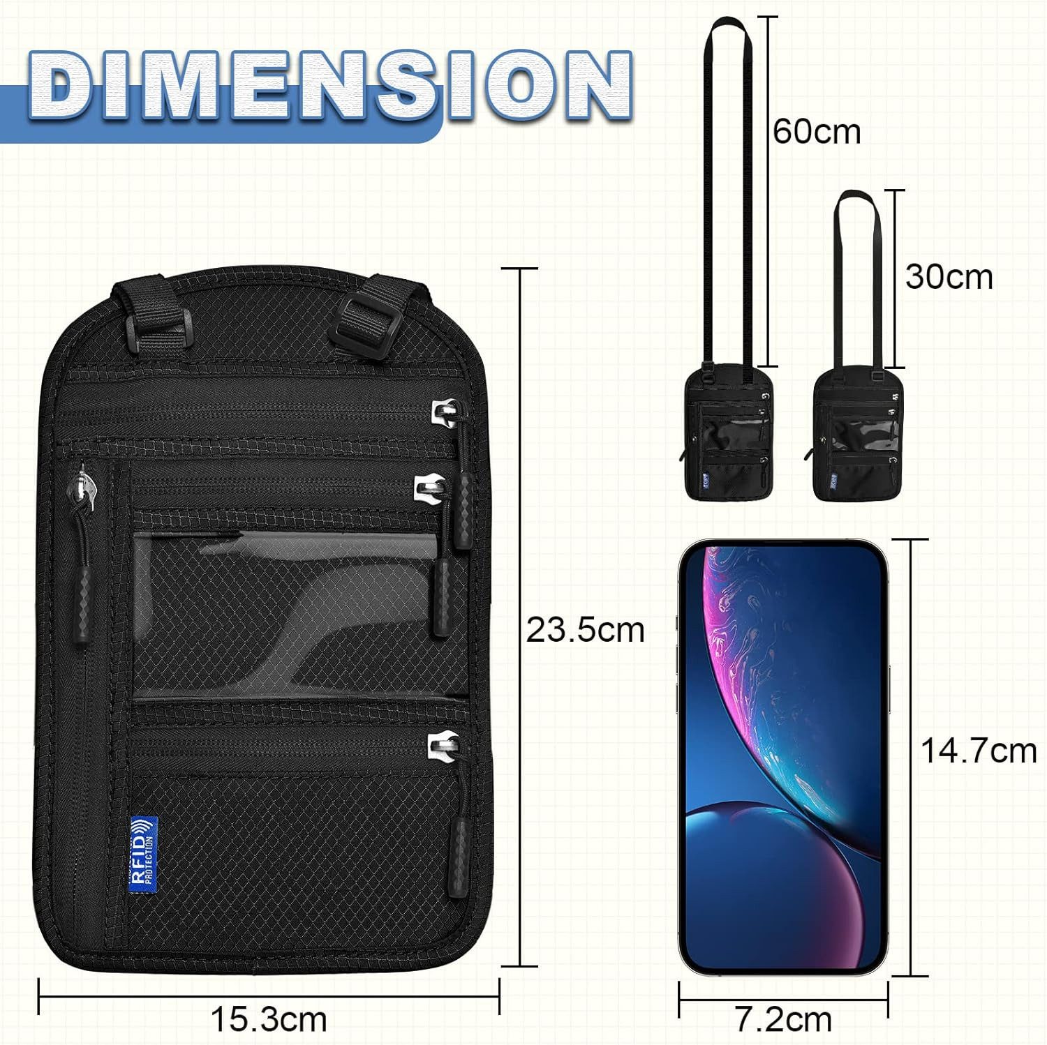 Coonoor Brustbeutel Brusttasche mit RFID-Schutz, Wasserdicht günstig online kaufen