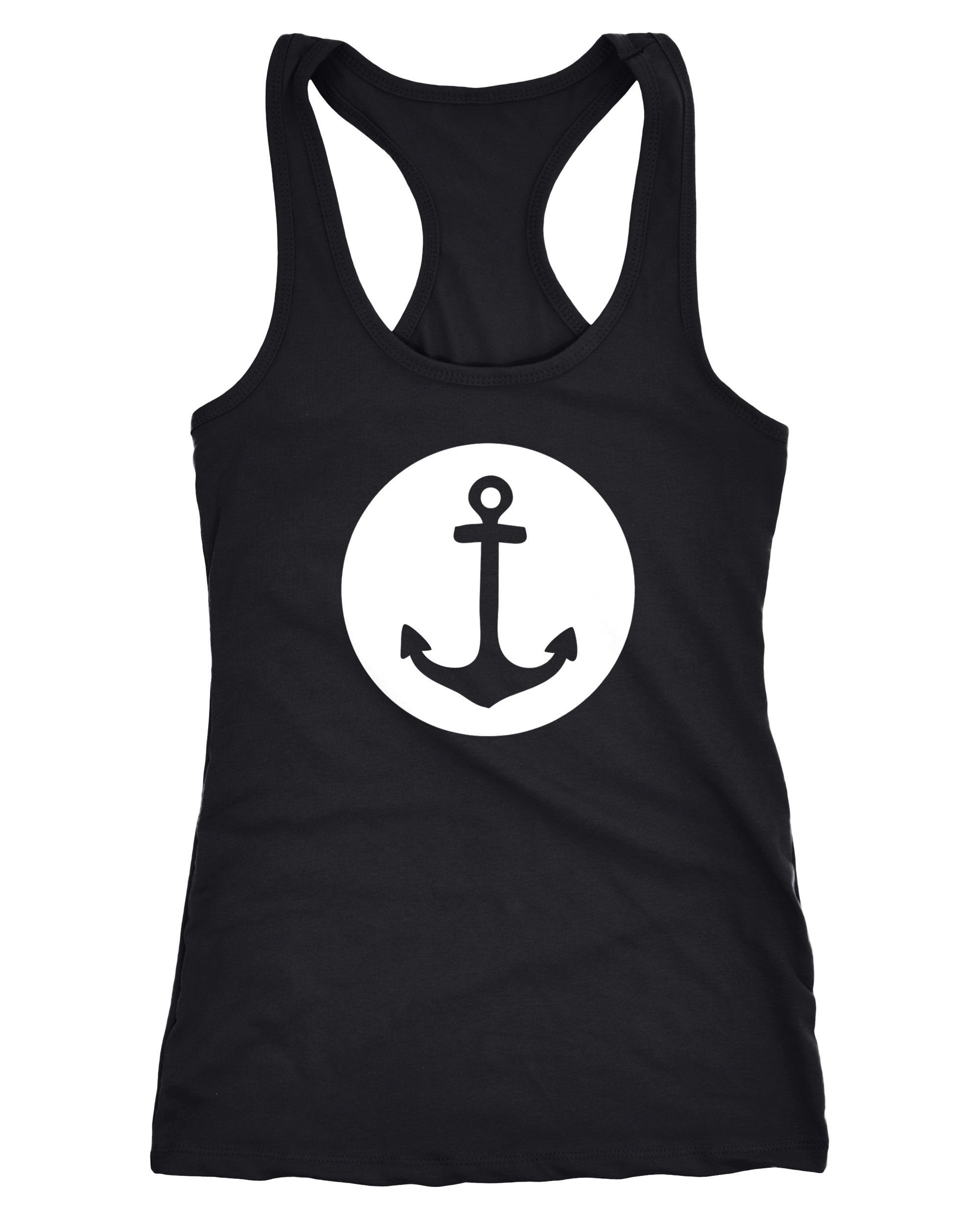 Tanktop läßiges Damen Tank-Top mit Anker Motiv Neverless®