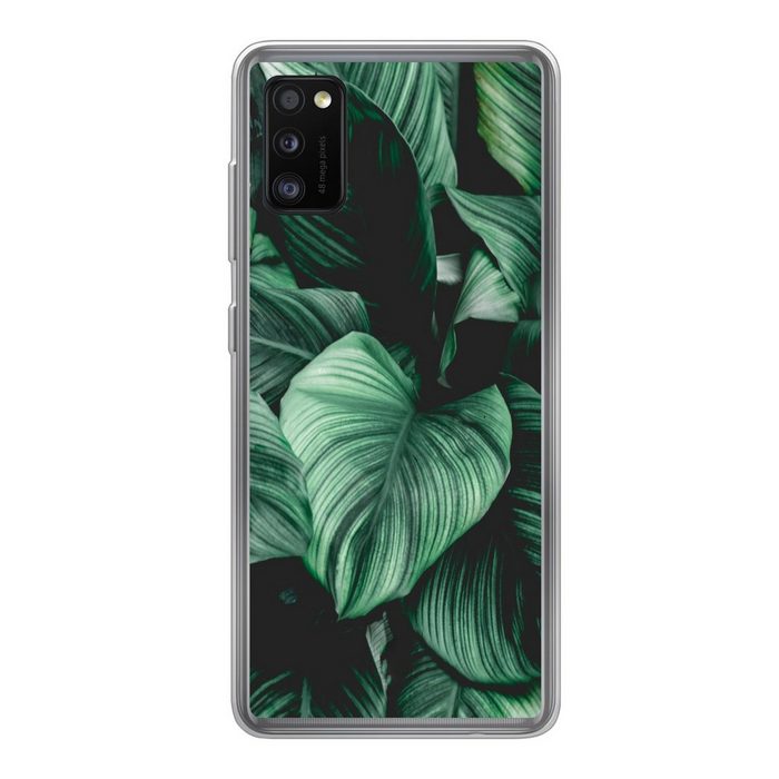MuchoWow Handyhülle Dschungel - Blätter - Tropisch - Pflanzen - Natur Handyhülle Samsung Galaxy A41 Smartphone-Bumper Print Handy