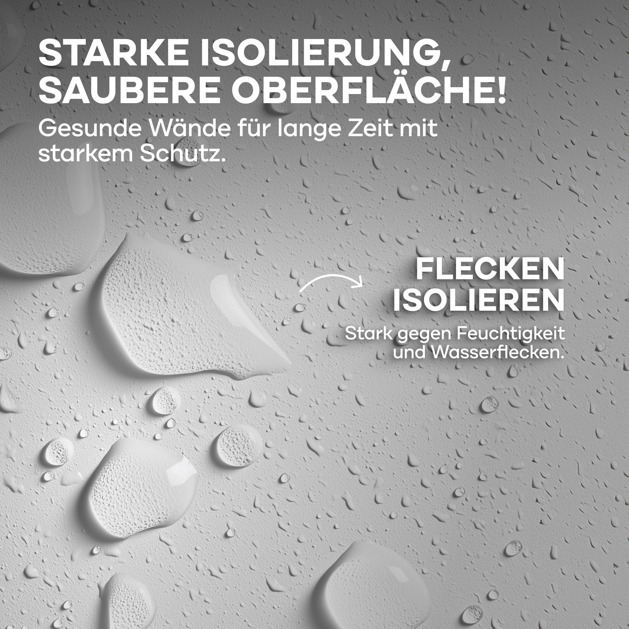 plid Nikotinsperre Premium Isolierfarbe LH Niktoinfarbe Feuchteblocker Nikotinsperre Set, Schnelltrocknend