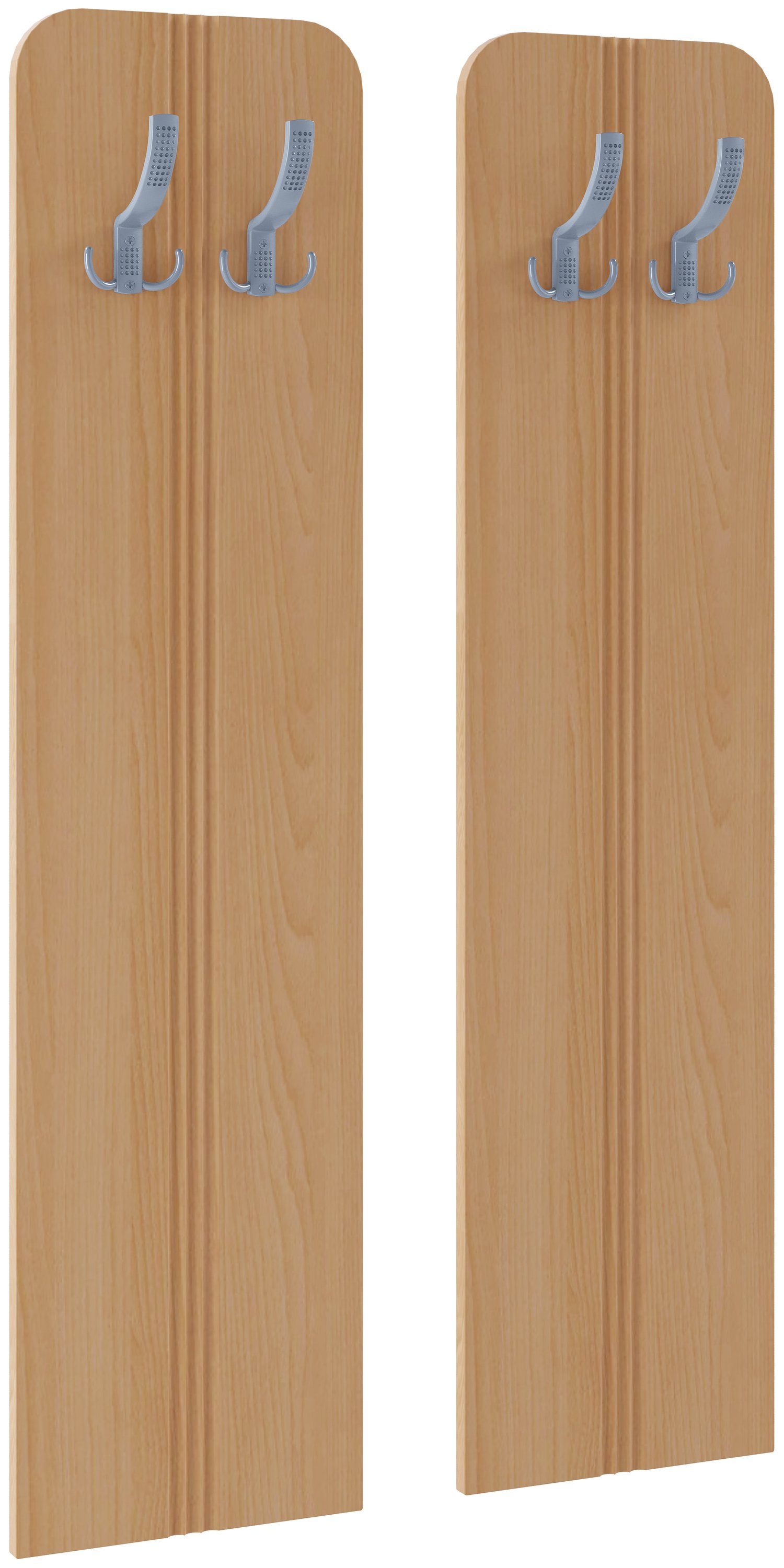 VCM Holz Garderobenschrank Set (1-St) Buche Gardeobe Kleiderhaken Balia Dielenmöbel