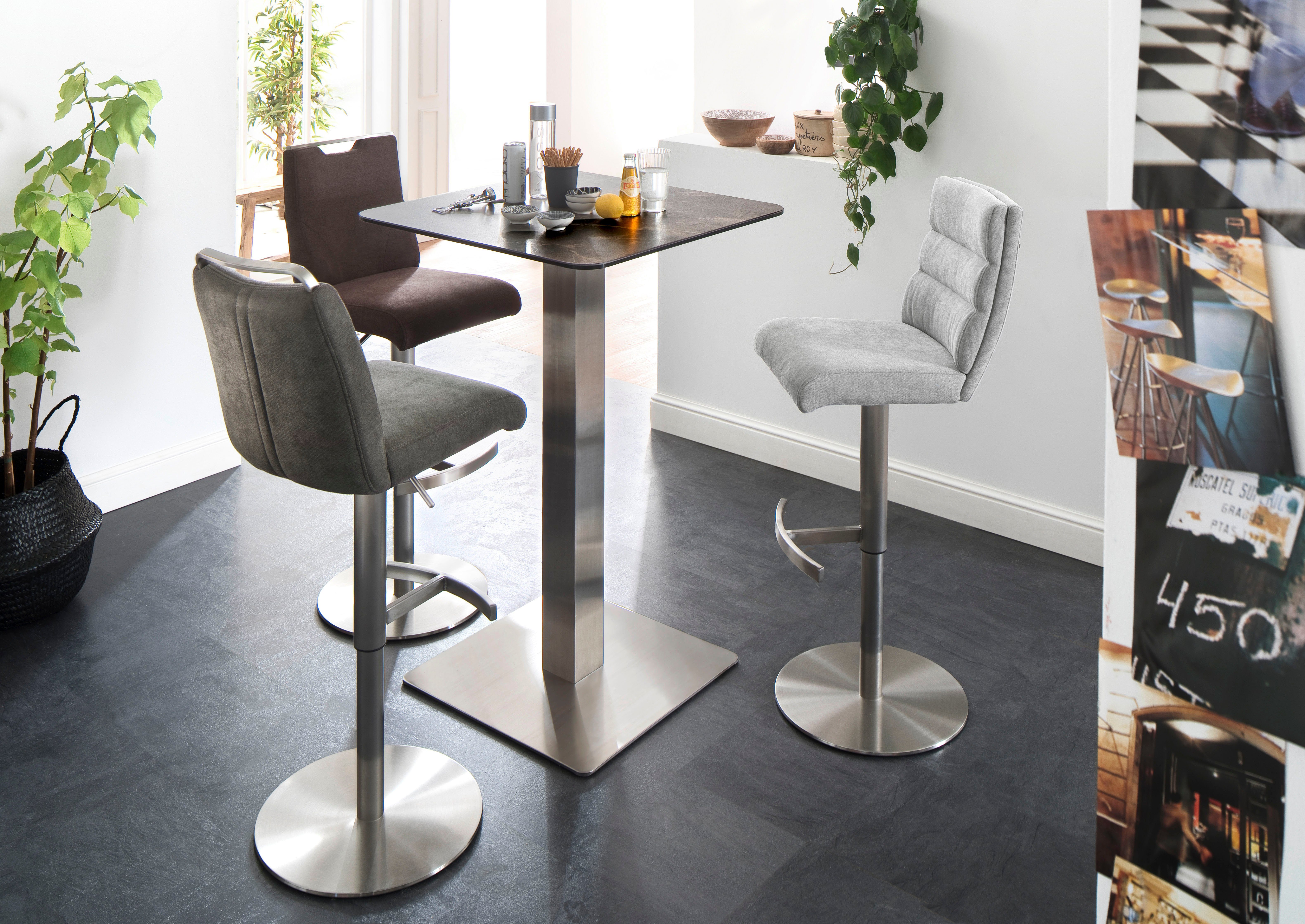 MCA furniture Bistrostuhl GIULIA Barstuhl Tresenstuhl Tresenhocker, Barhocker,Bistrohocker,Barstuhl,drehbar,Sitzhöhe 53-78cm,mit Lehne