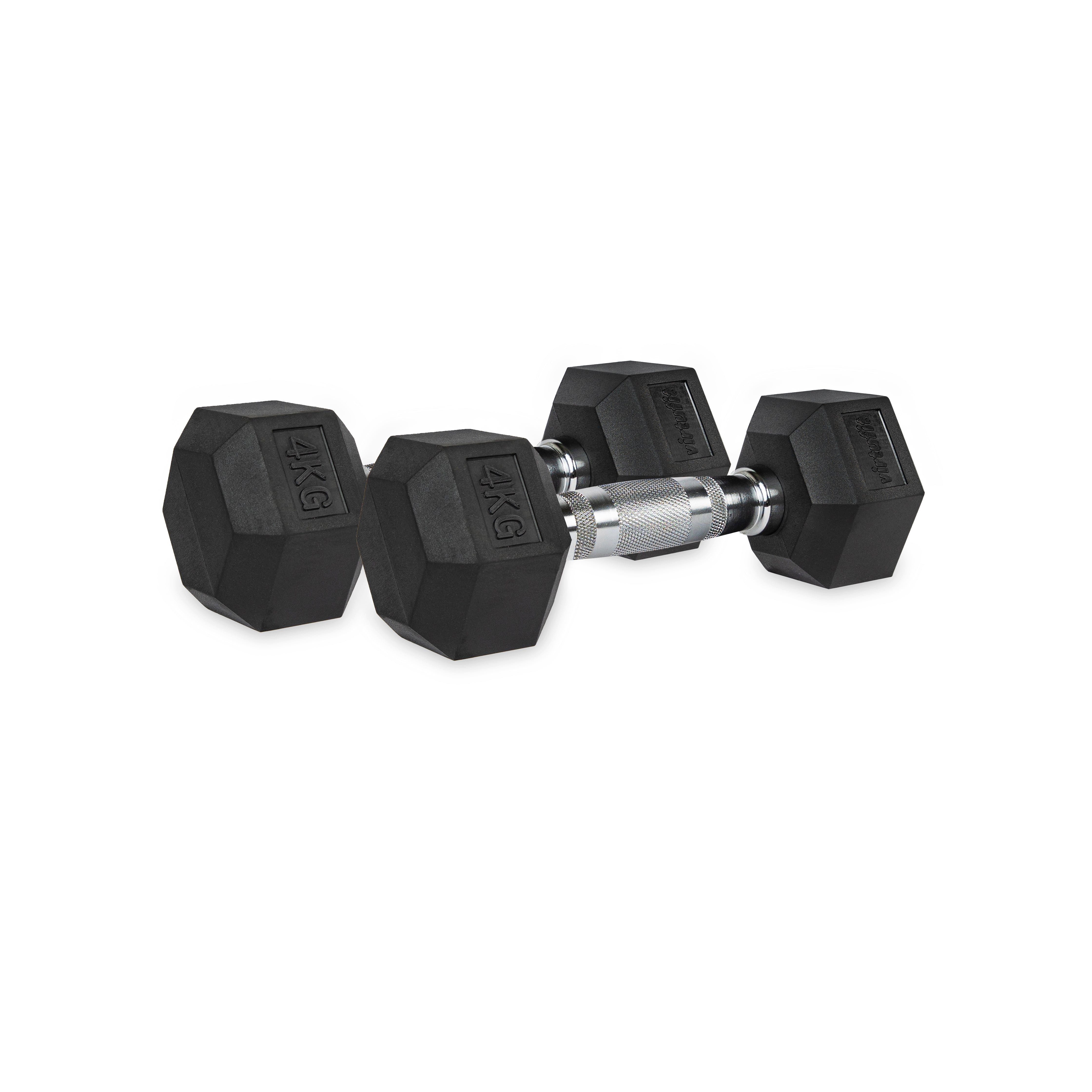 VirtuFit Kompakthantel VirtuFit Hexa Kurzhantel Pro Set 2 x 4 kg
