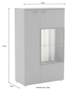 COTTA Highboard Norma, Rückwand als Hingucker, Breite 80 cm