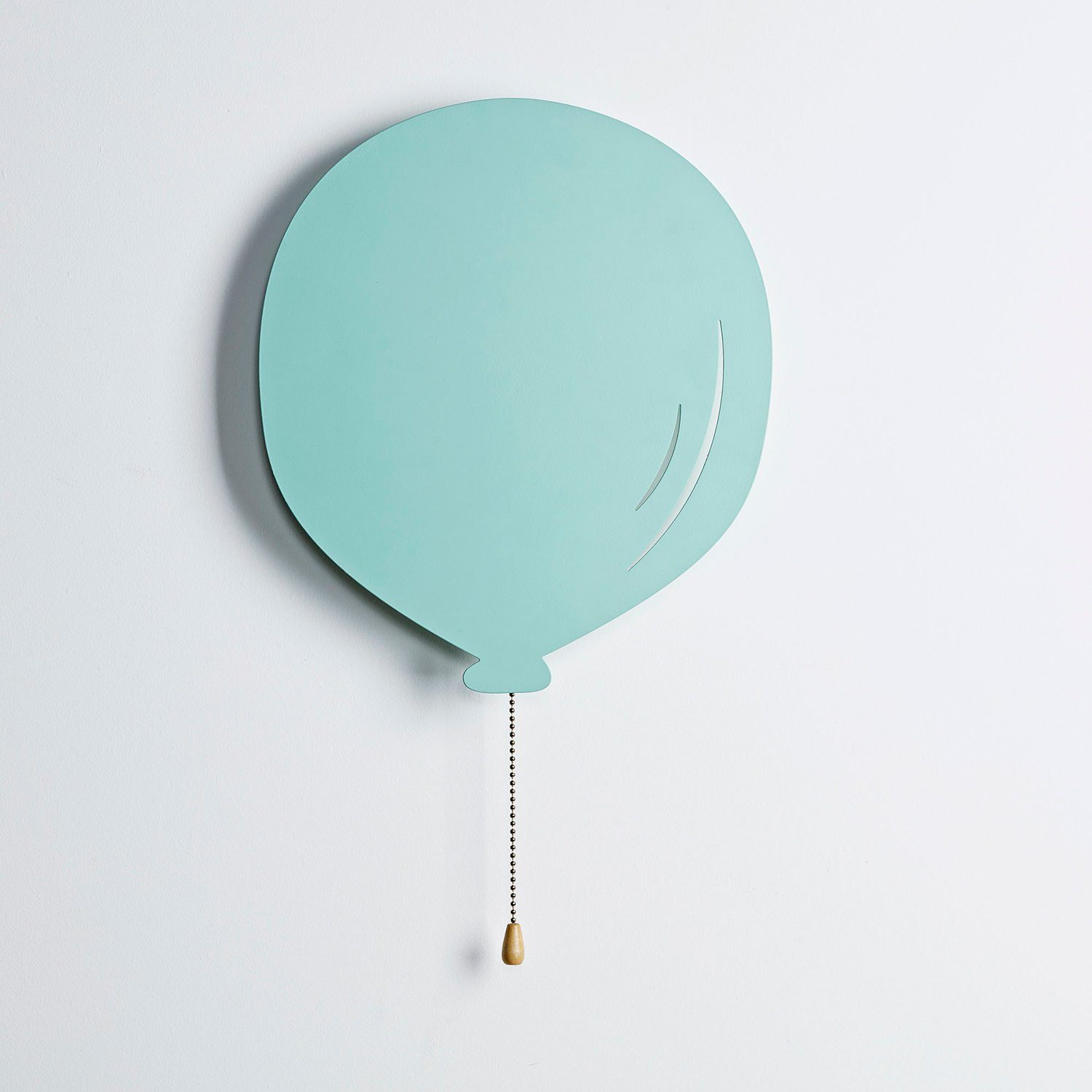 Lights4fun LED Wandleuchte Metall Luftballon Lampe türkis