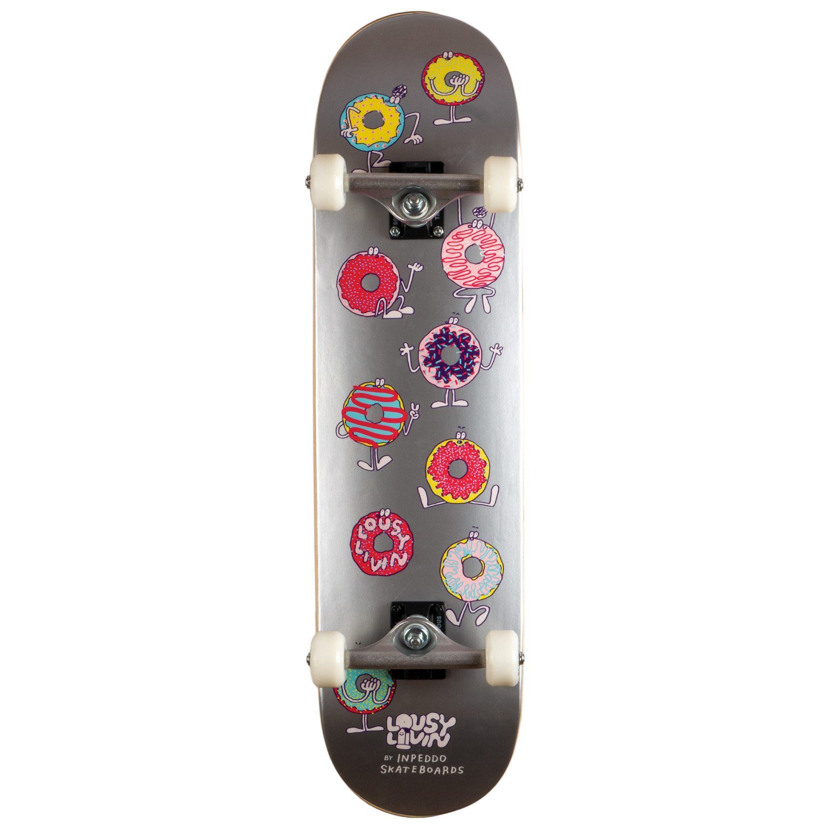 silver Lousy x Livin Inpeddo 7.875' - Donut Skateboard
