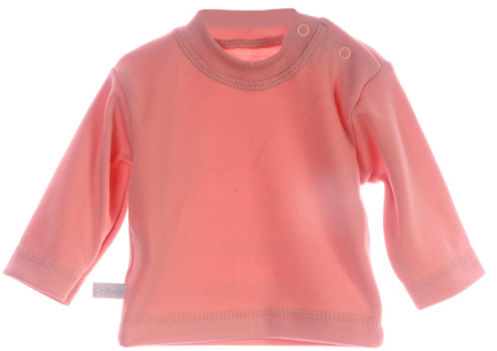 La Bortini Langarmshirt Baby Langarmshirt T-Shirt Shirt Langarmhemdchen aus reiner Baumwolle, in verschiedenen Farben, 44 50 56 62 68 74 80