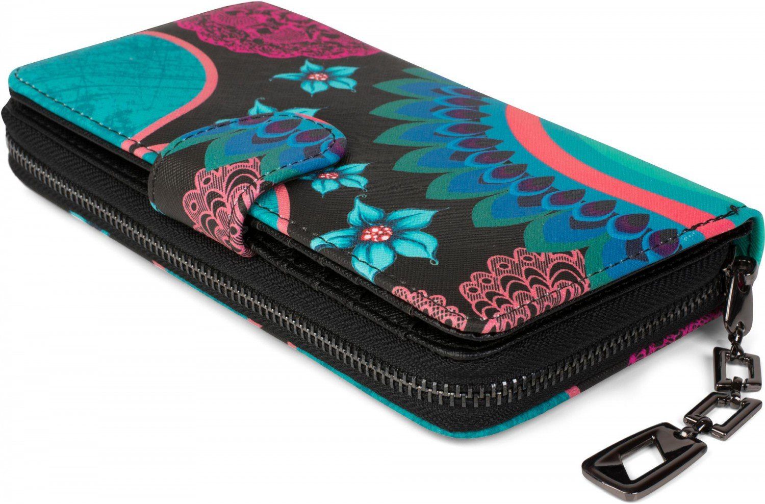 styleBREAKER Geldbörse Geldbörse mit Ethno Blumen und Blüten Muster (1-tlg) günstig online kaufen
