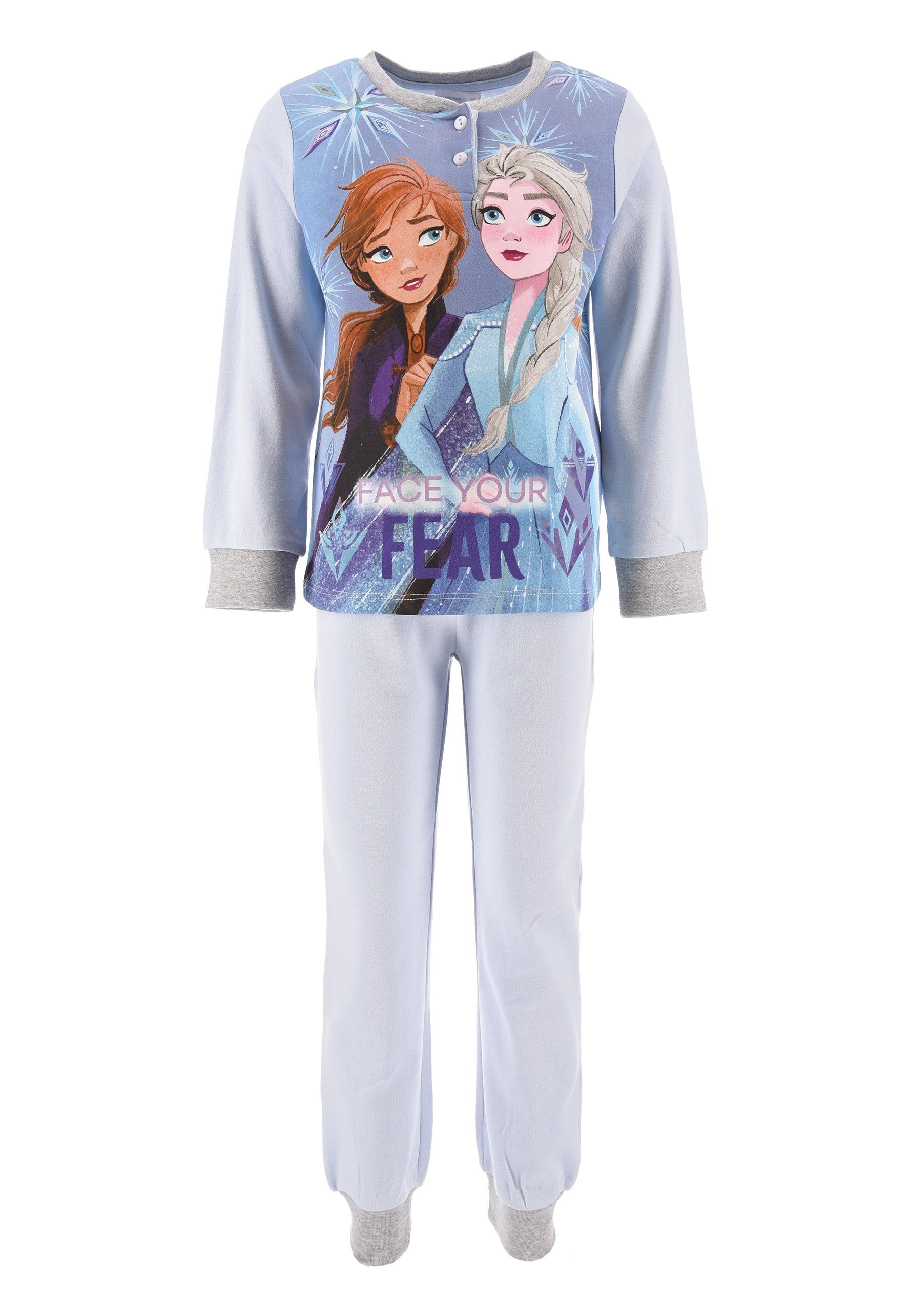getrouwd Dollar Uitroepteken Disney Frozen Schlafanzug Die Eiskönigin Anna und Elsa Kinder Mädchen  Schlafanzug Kinder Pyjama Langarm Shirt + Schlaf-Hose (2 tlg)