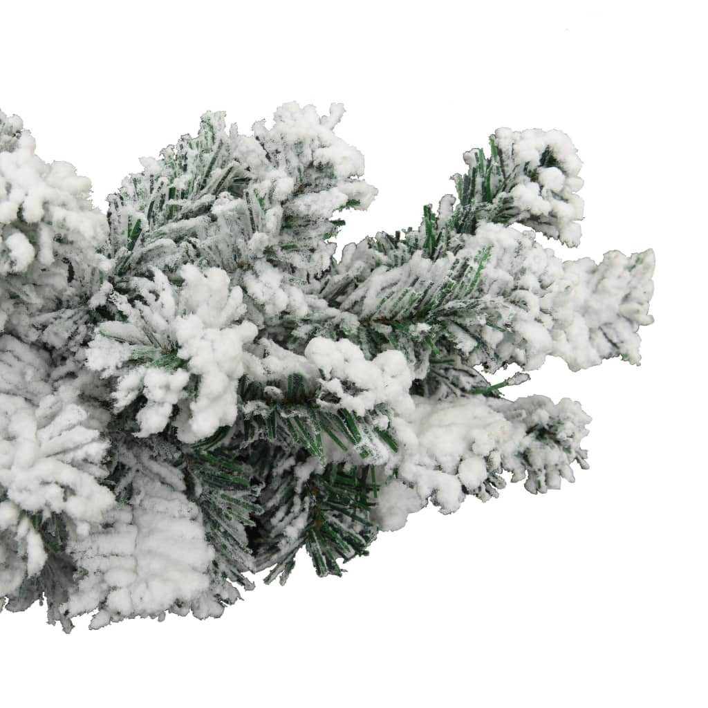 Grün vidaXL Weihnachtsgirlande Schnee mit m 5 Girlanden PVC