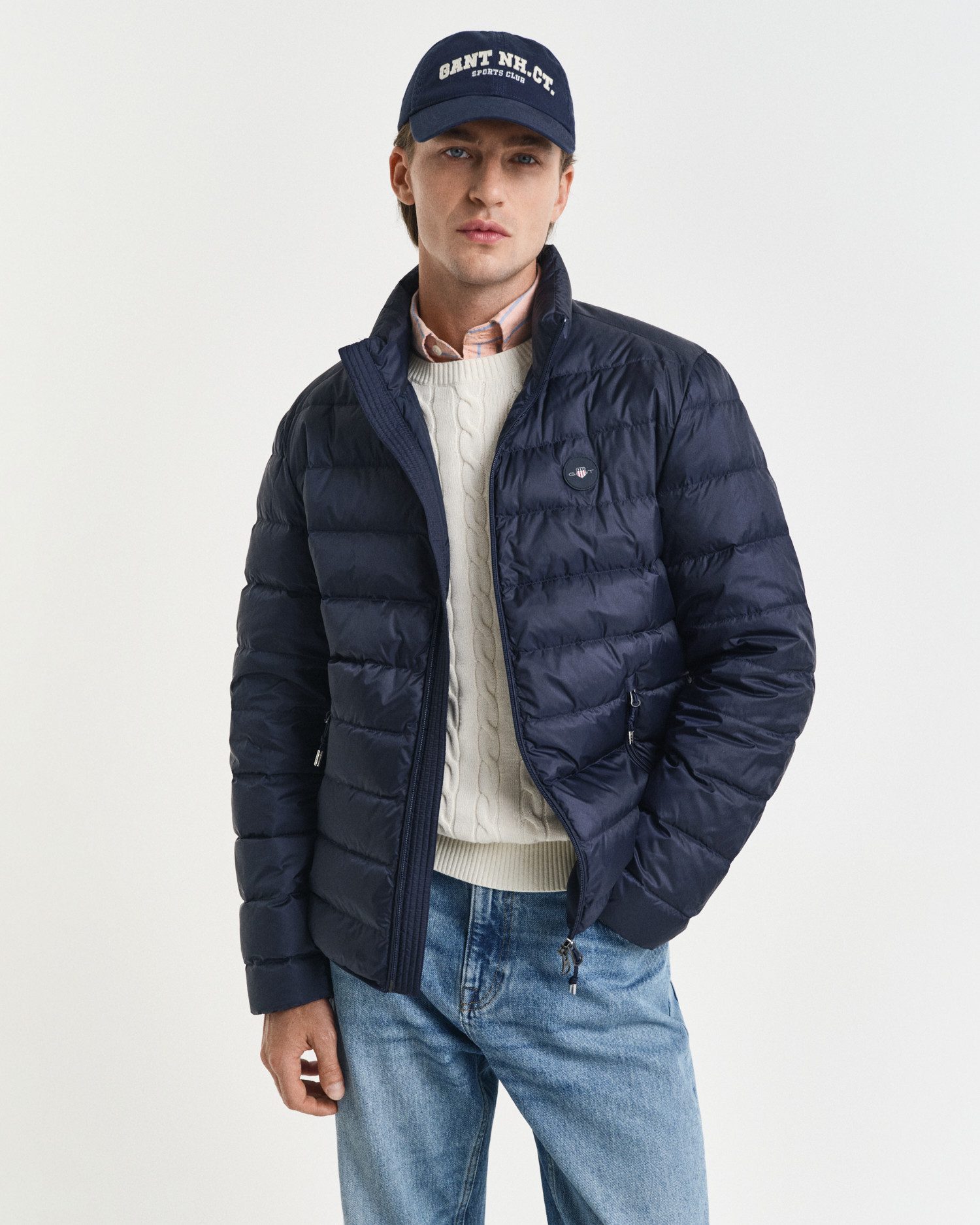 Gant Steppjacke LIGHT DOWN JACKET 2-Wege-Reißverschluss, günstig online kaufen
